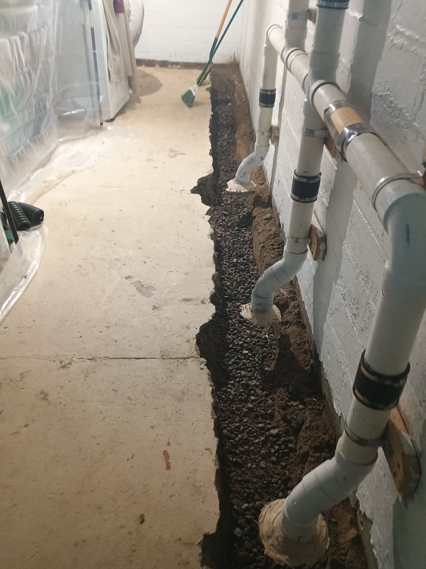 Another Drain Tile Project in the Books by Waterproofing Northeast