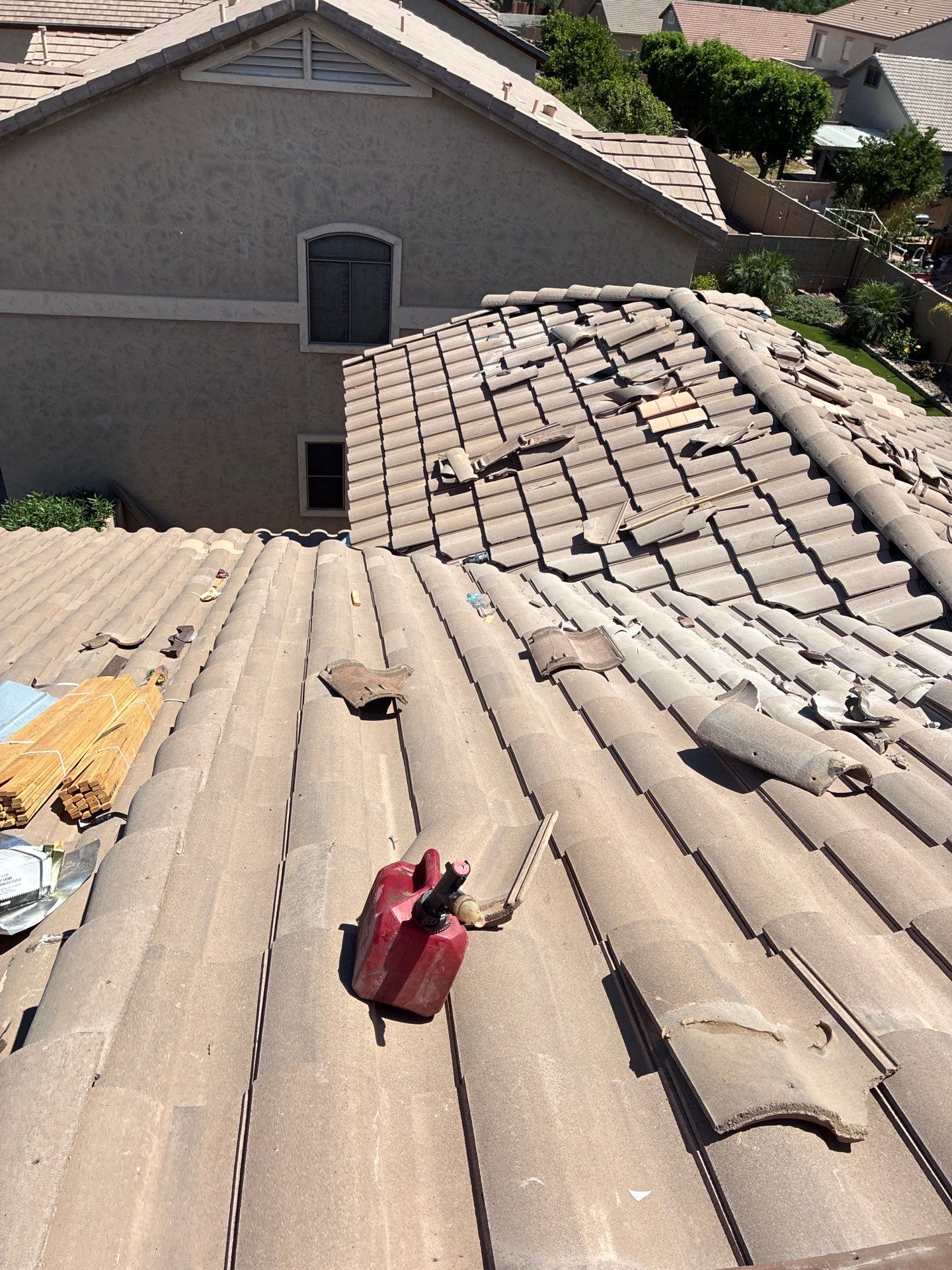 Tile Reset using Concrete Tiles in Mesa, Arizona by Weather-Tite Roofing