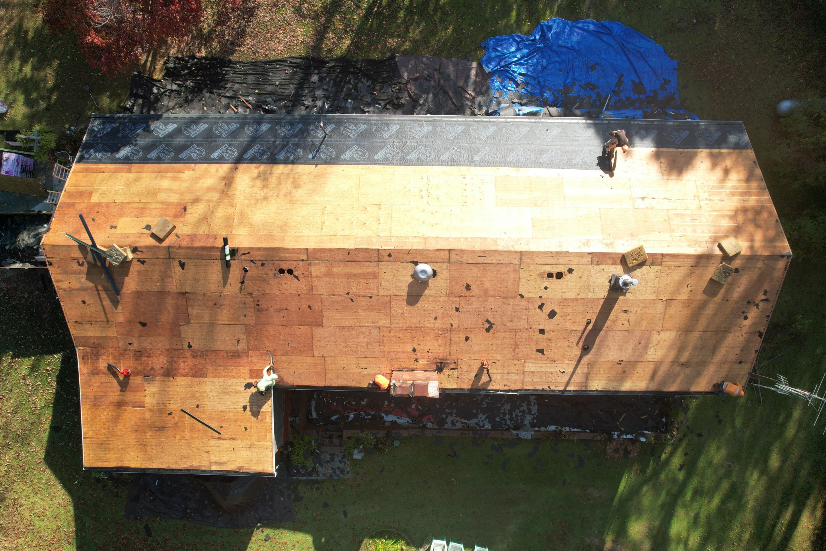 Residential Roof Replacement using Owens Corning Quary Gray by Inspector Roofing and Restoration