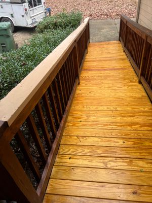 Weathered Deck using Wood Sealant