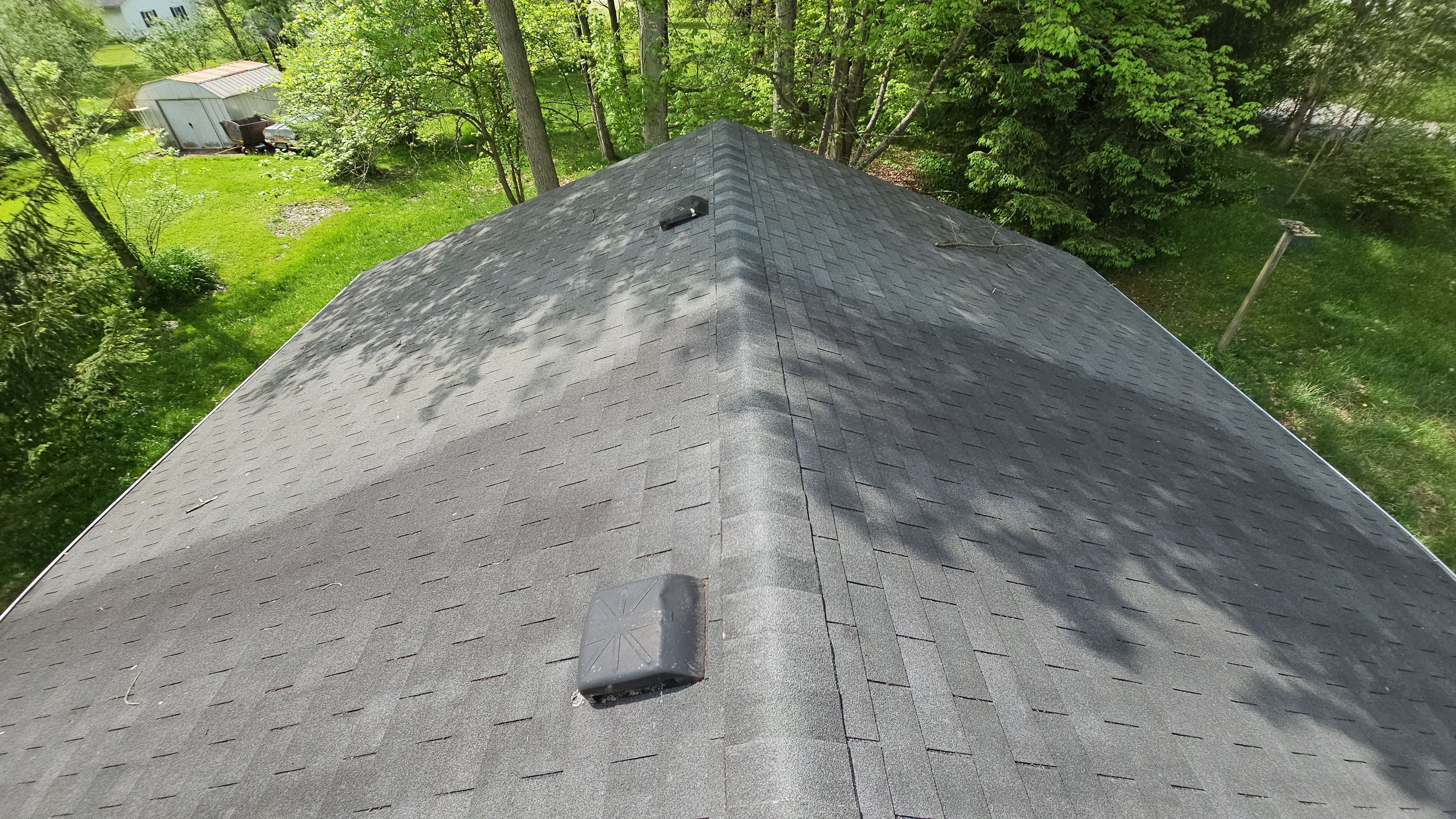 Atlas Pinnacle, Color, Coastal Granite, Drip Edge, Color, Birch White by Eagle Eye Roofing