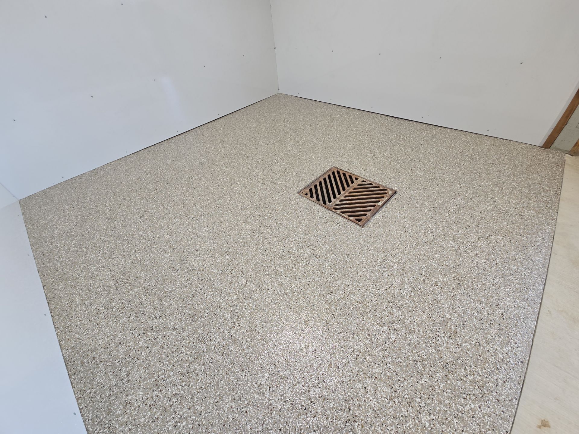 Tack Room TransFLOORmation using Pebble Beach by Croc Coatings, LLC
