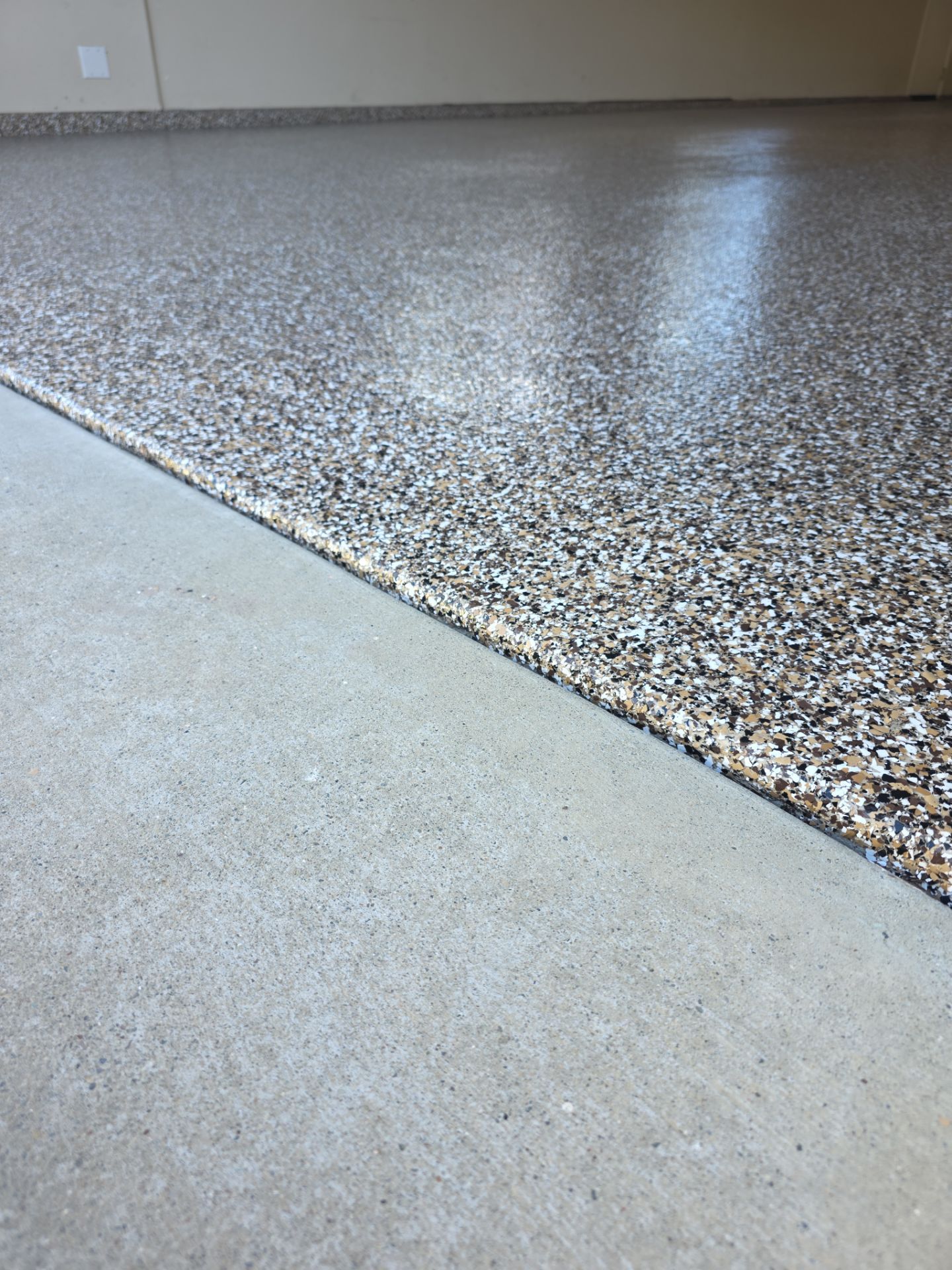 Simiron Autumn Brown Polyurea Garage Floor Coating in Paso Robles by MGP Coatings