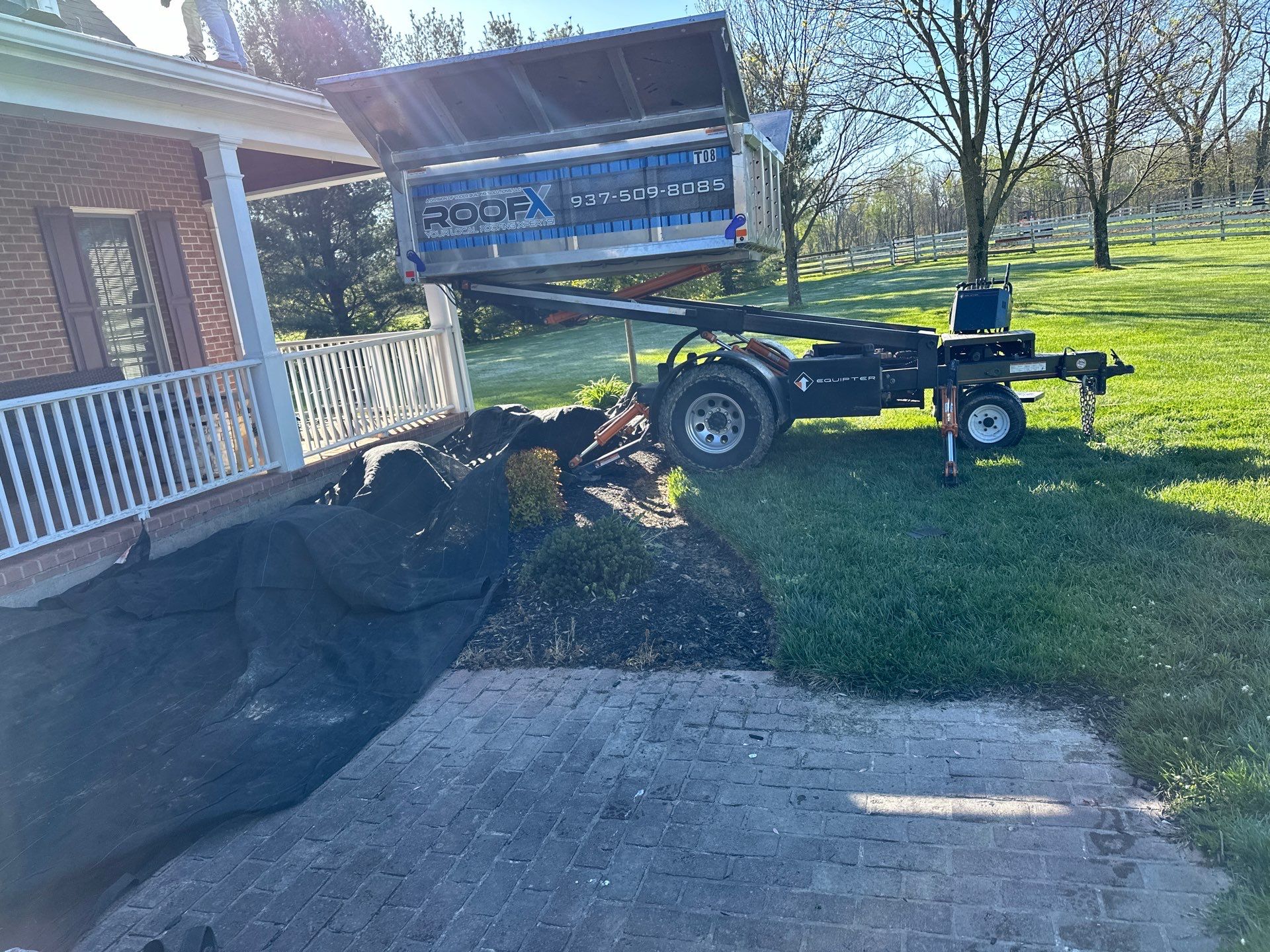 Residential Roofing Installation using Timberline HDZ Shingles - Barkwood by RoofX 