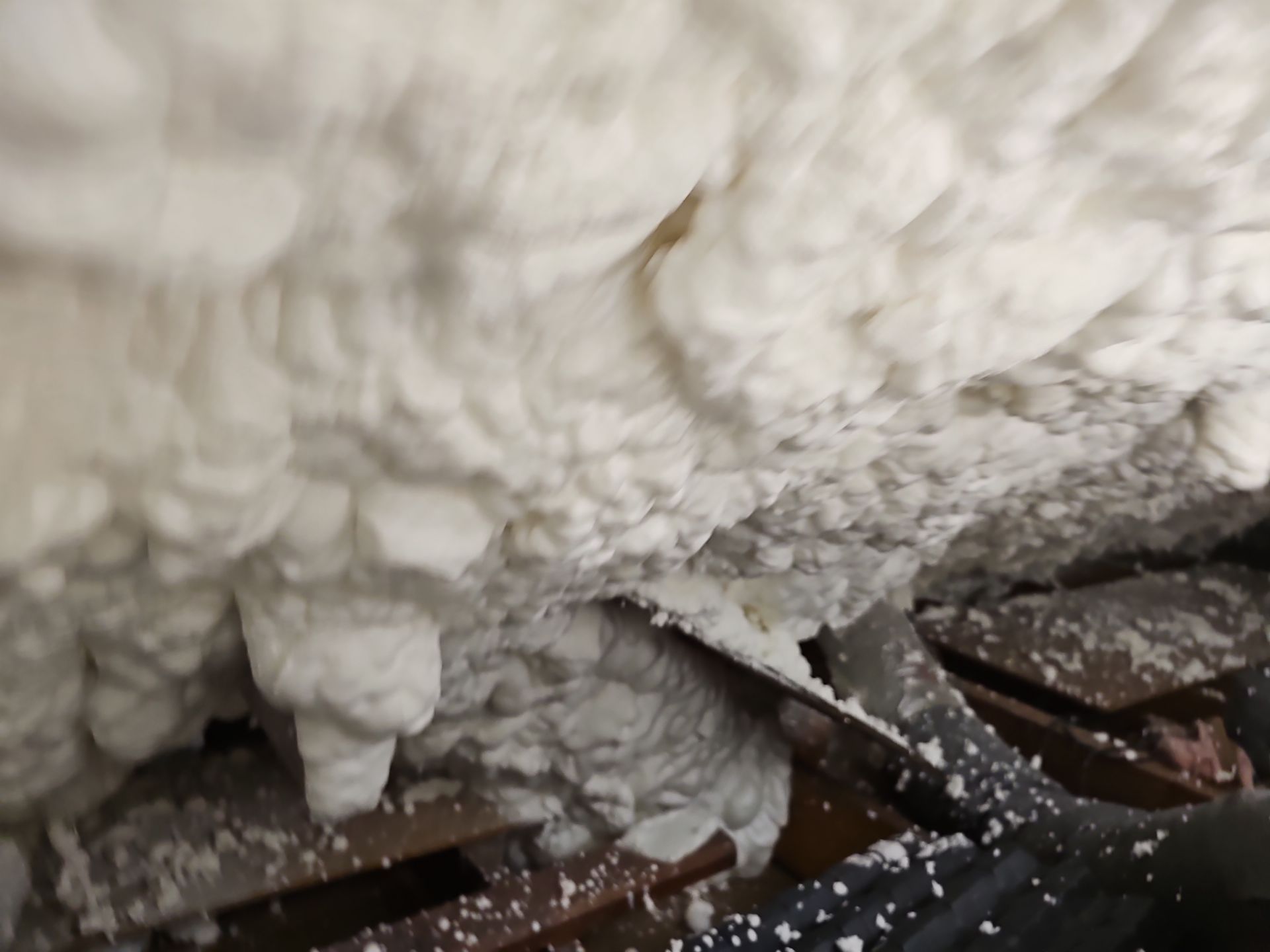 Attic Insulation using open cell spray foam by NYS Foam & Energy