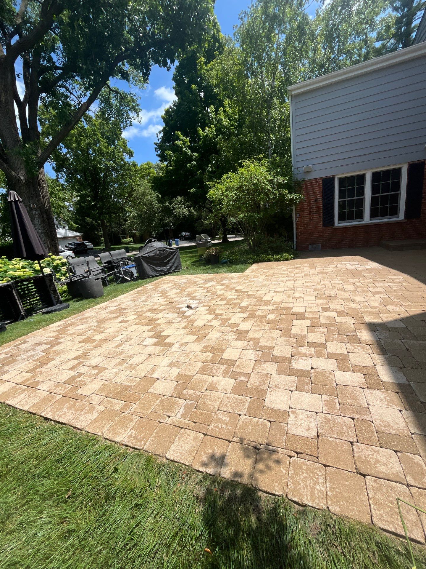 Brick paver clean, sand and seal.  using Surebond SB-1300 by Northern Power Washing LLC.