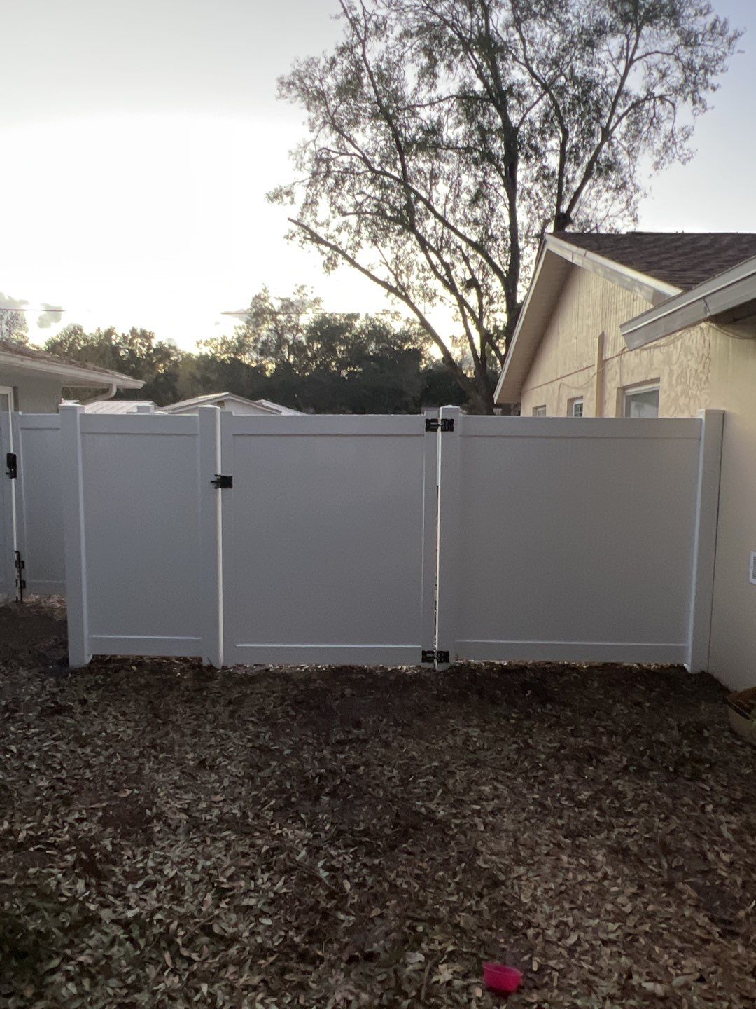 Sarasota, Florida 6 ft. Tall White Vinyl Privacy  by Asap fence and gates, LLC