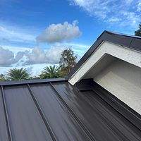 24ga 1.5" Mechanical Seam Dark Bronze  by Total Roofing System The Metal Roof Experts