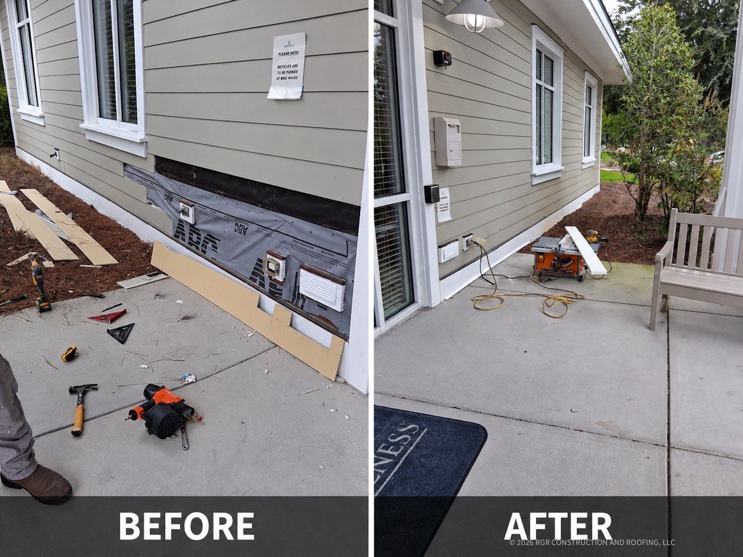 Commercial Siding Replacement in Brunswick Forest, Leland NC by RGR Construction and Roofing, LLC