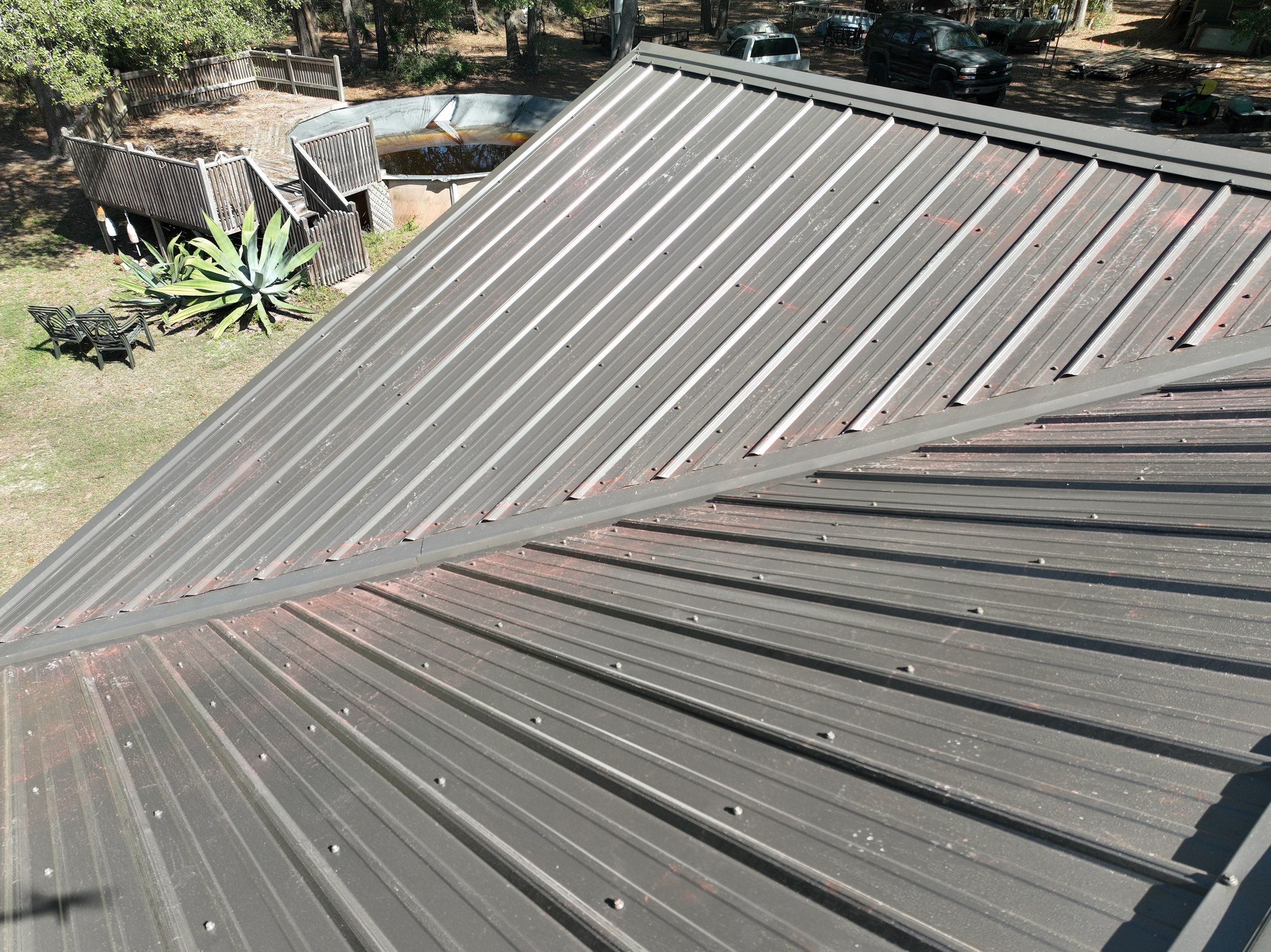 Taupe Exposed Fastener by Reimagine Roofing