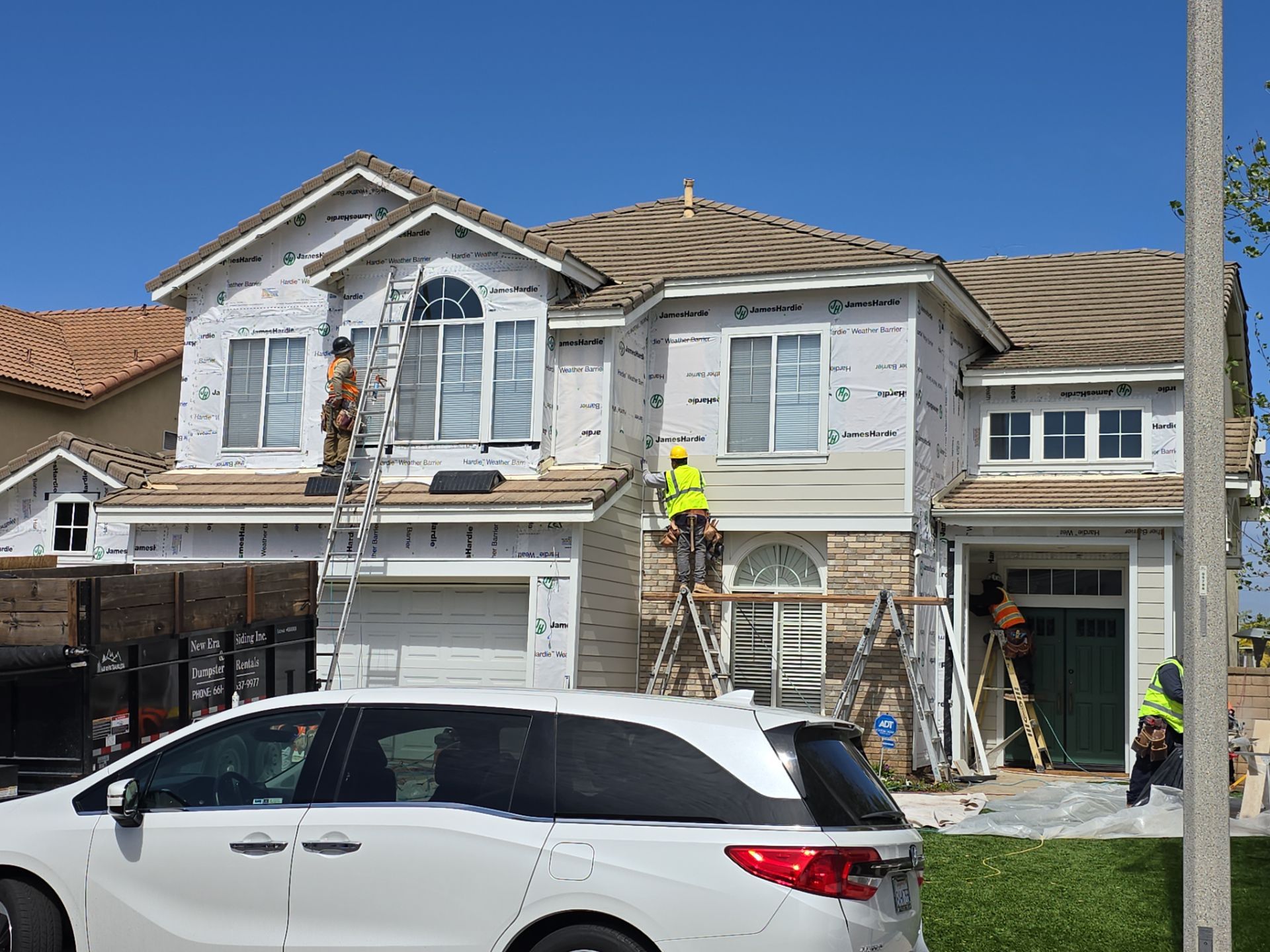 Project in Los Angeles by New Era Siding Inc 
