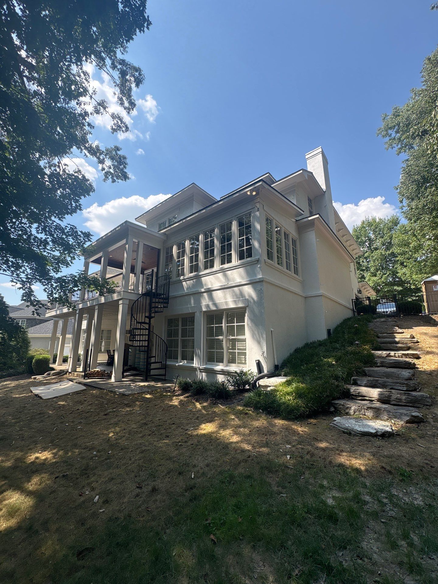 Franklin Exterior Stucco Restoration and Comprehensive Painting Renovation by U.S. Exterior Solutions