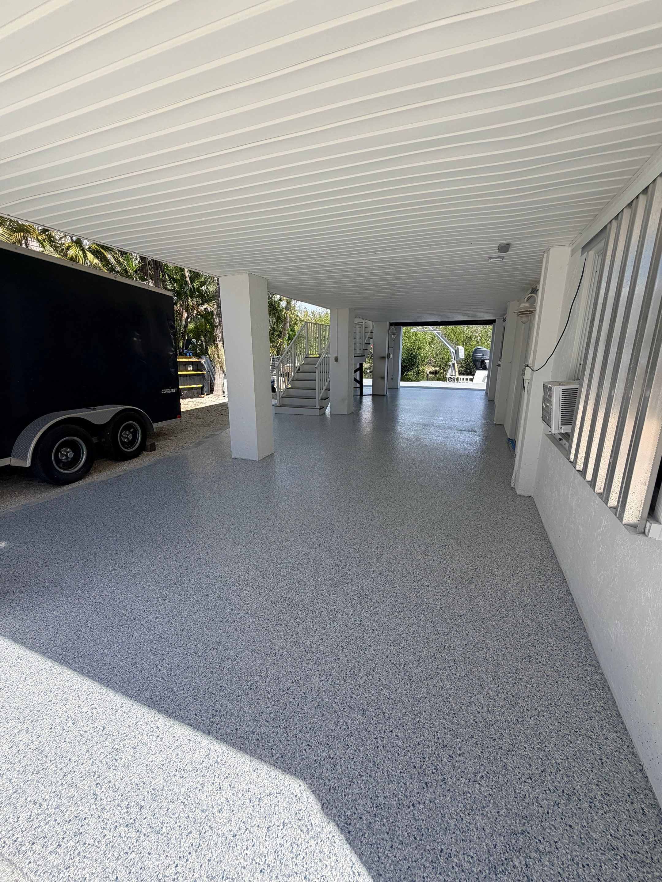 “Tidal Wave” Carport in Big Pine Key, FL by Tropical Epoxy Coatings & Creations LLC