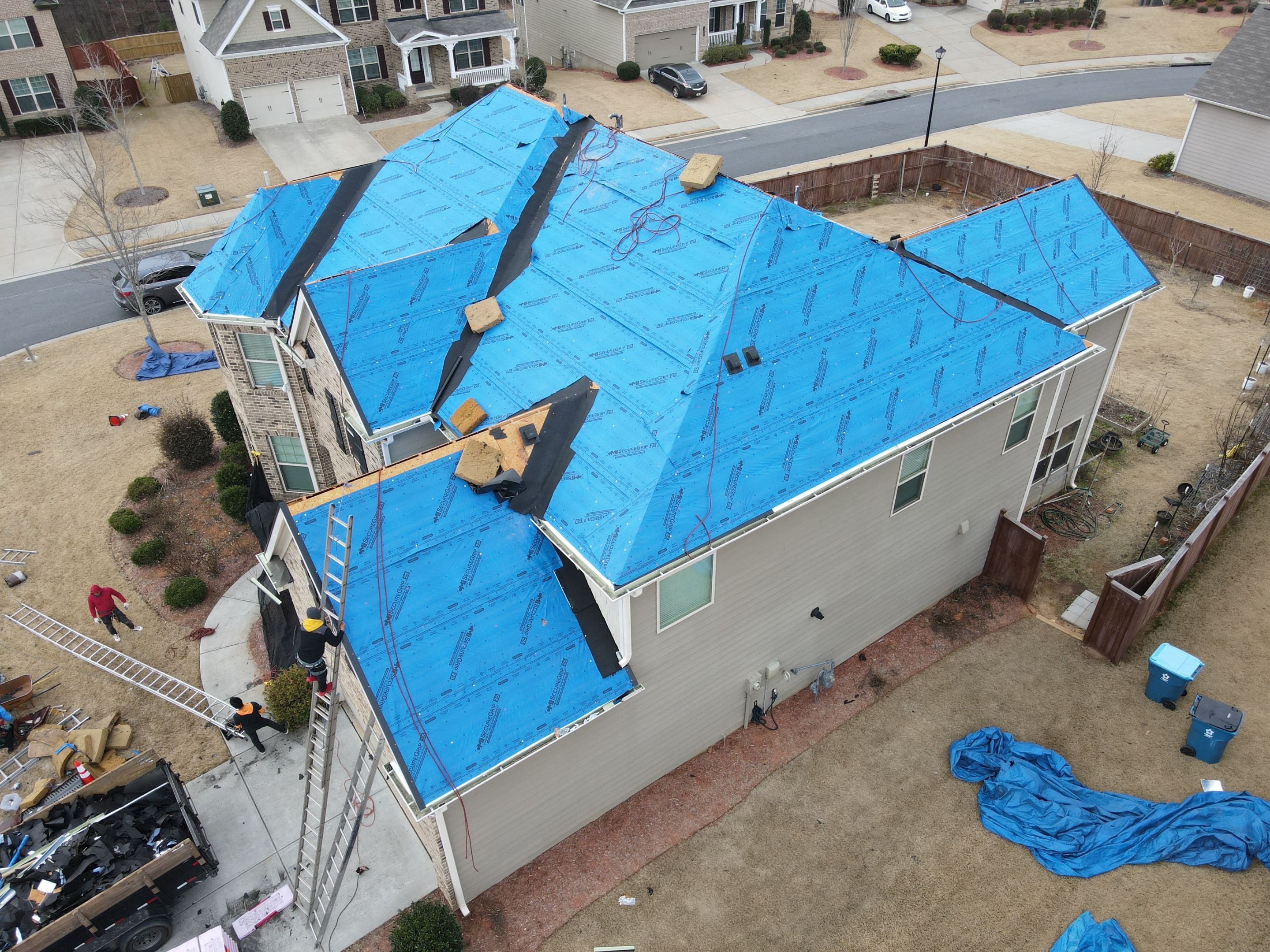 Residential Roofing Installation using Owens Corning by Inspector Roofing and Restoration