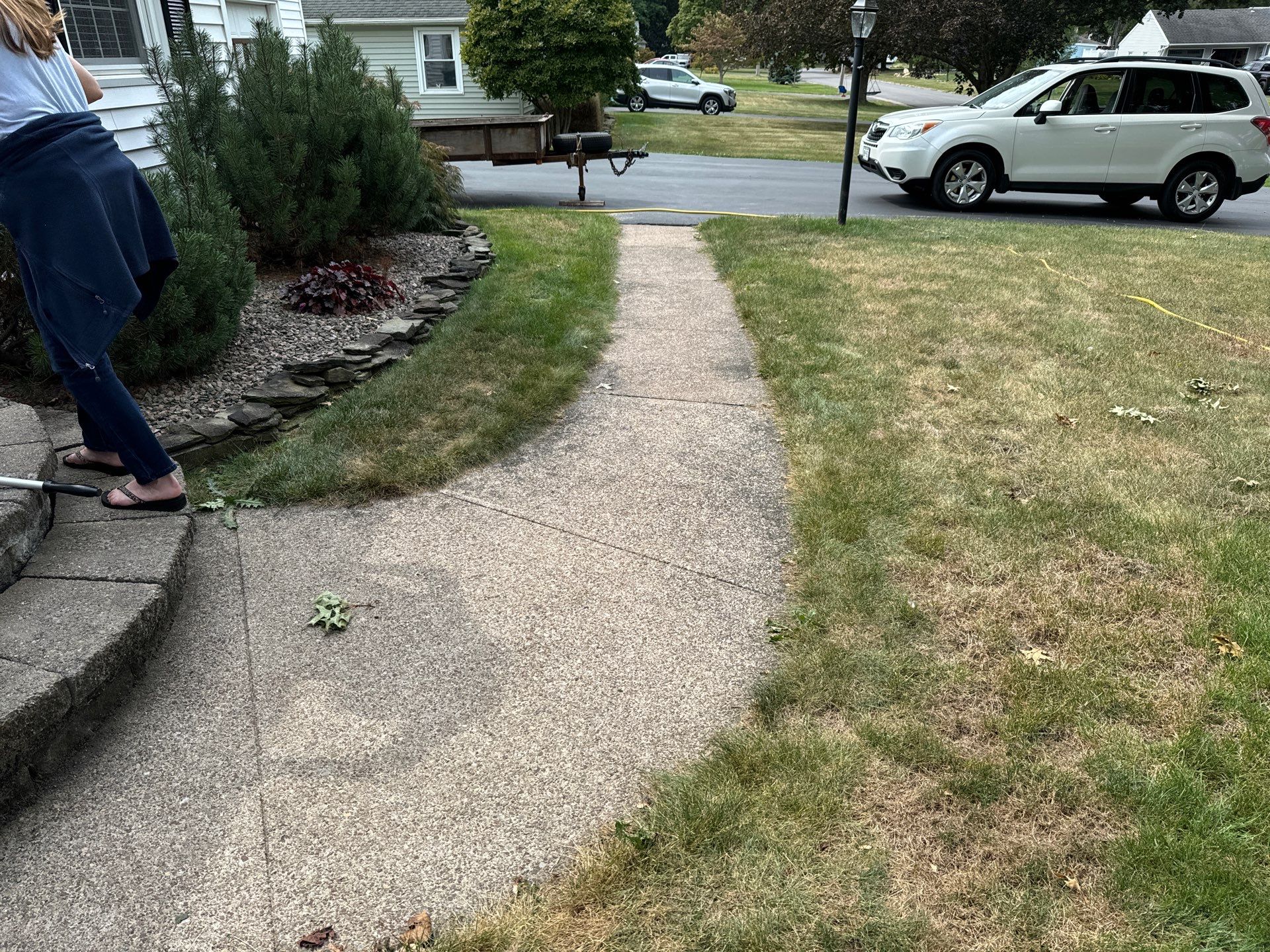 Broom Finish Walkway  by NG Masonry & Construction LLC