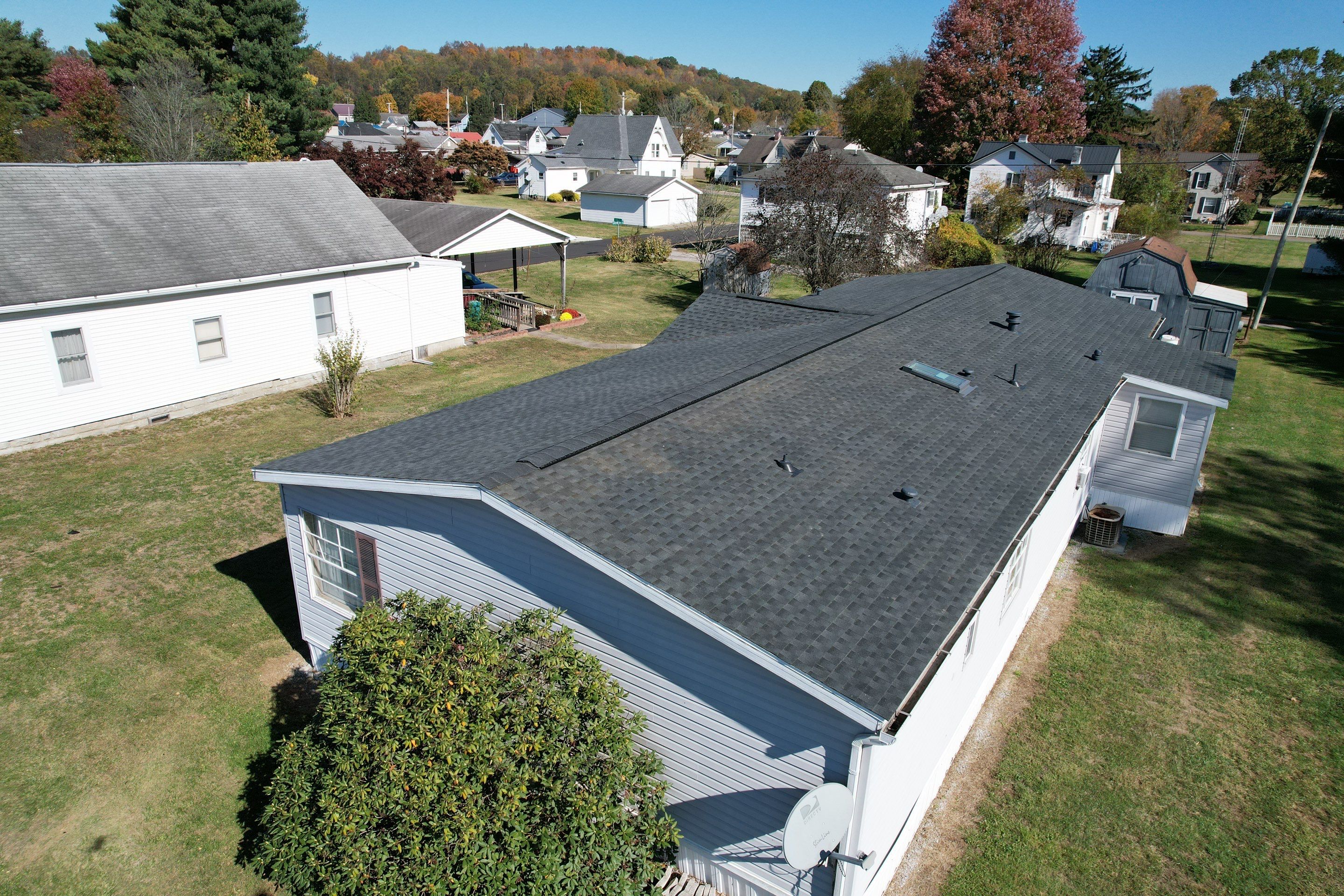 Residential Roofing Installation using GAF Timberline HDZ Biscayne Blue by Rainstoppers Roofing