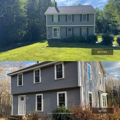 Greenland, NH Exterior Upgrade: New Siding + All New Windows & Doors