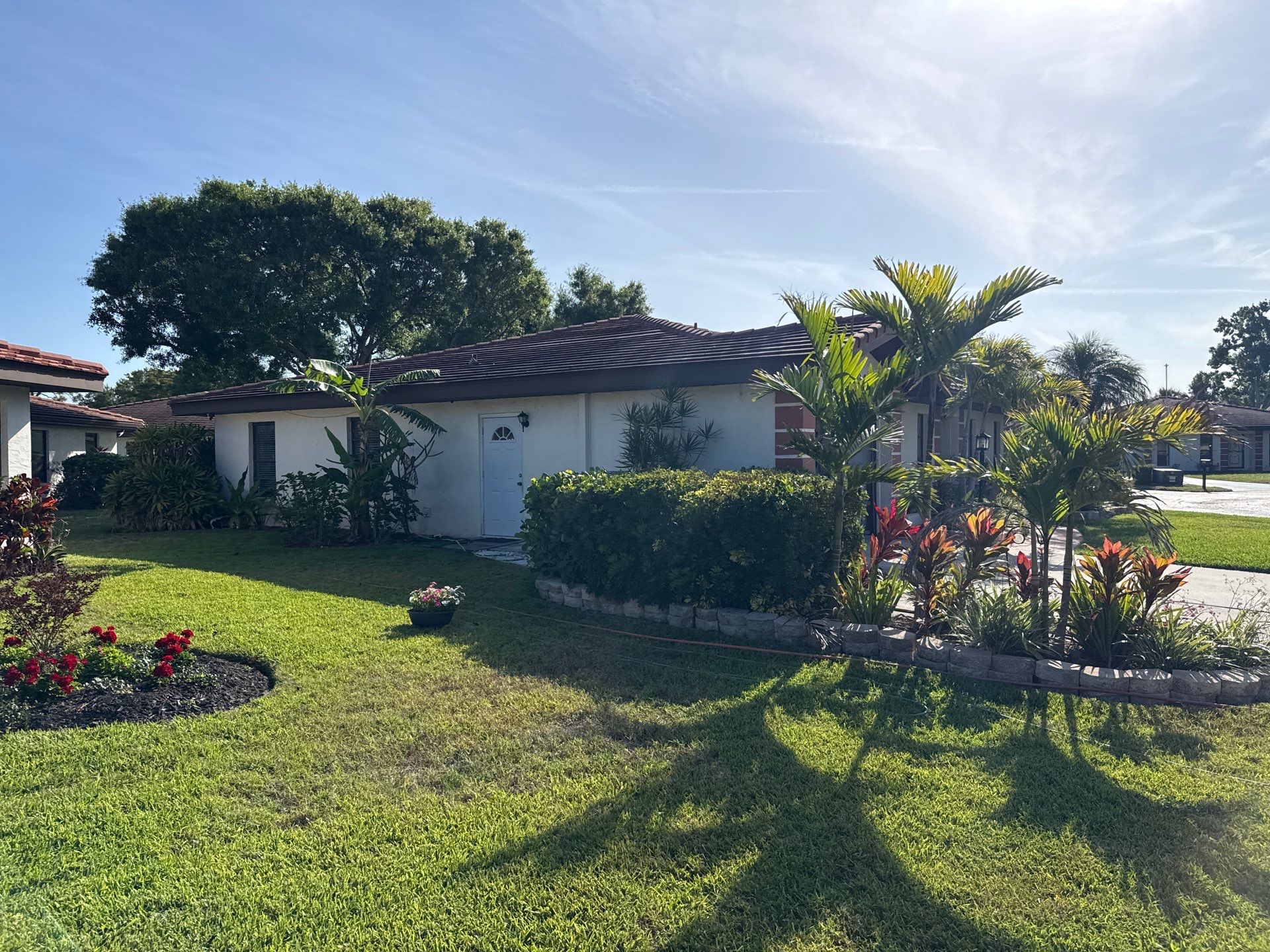 Tile Roof Cleaning in Vivienda at Bradenton, FL | No Roof Walking Method by Sunshine AquaWash