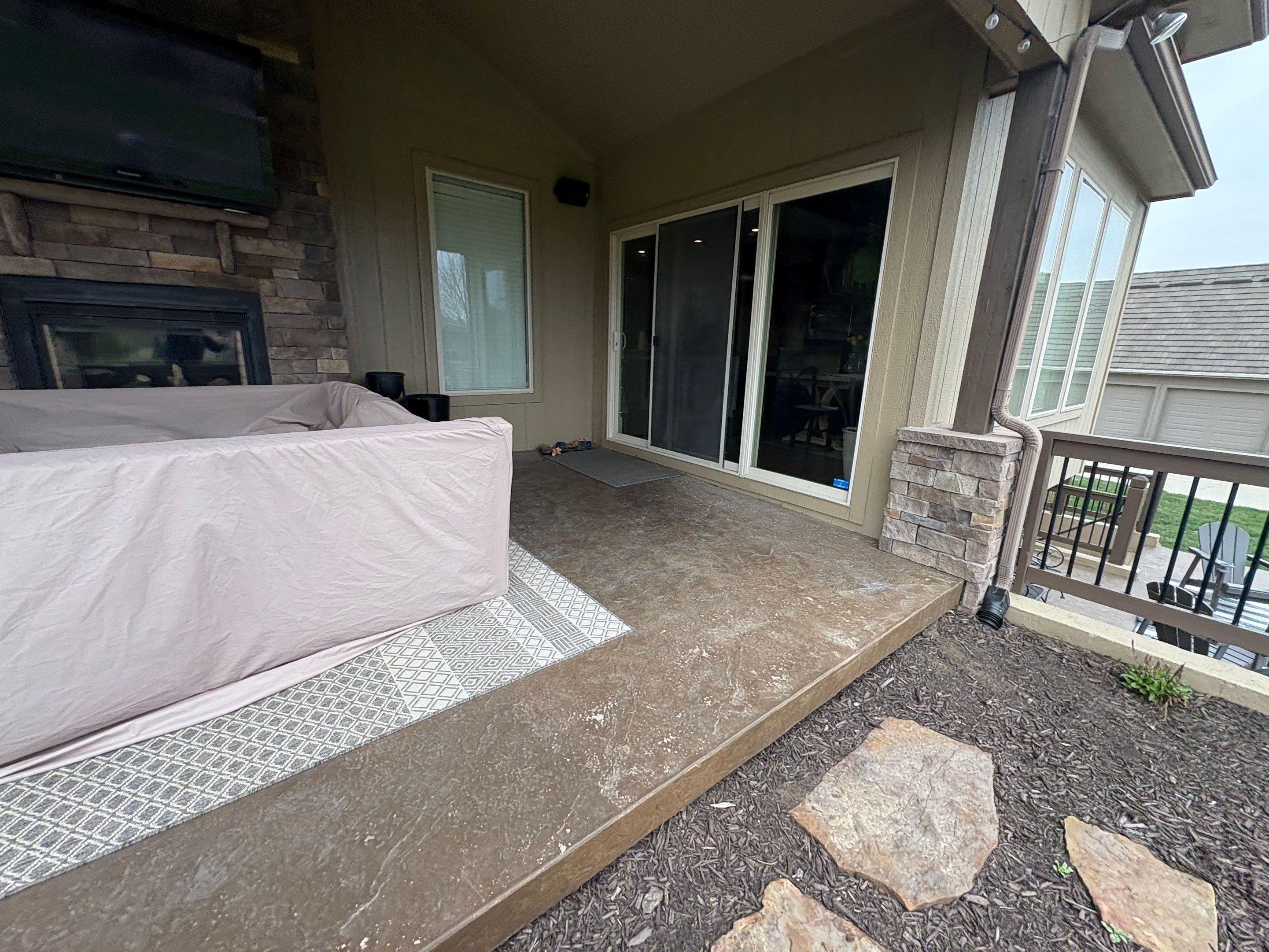 Stamped Concrete Resurface - Lee's Summit, MO by Big Red Decorative Concrete, LLC