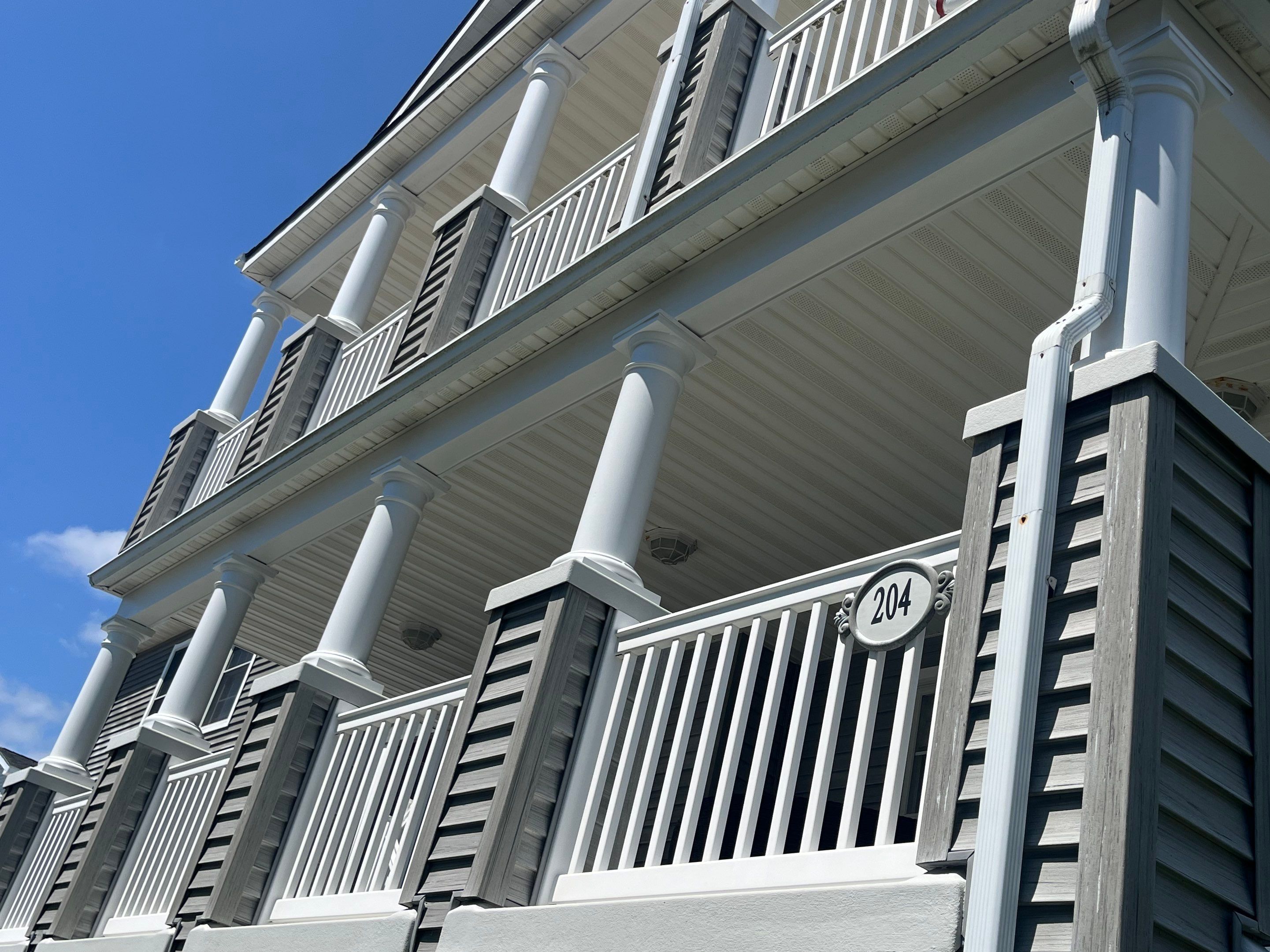 Exterior painting - Columns & Beams Ocean City, NJ by FreshCoat Works LLC
