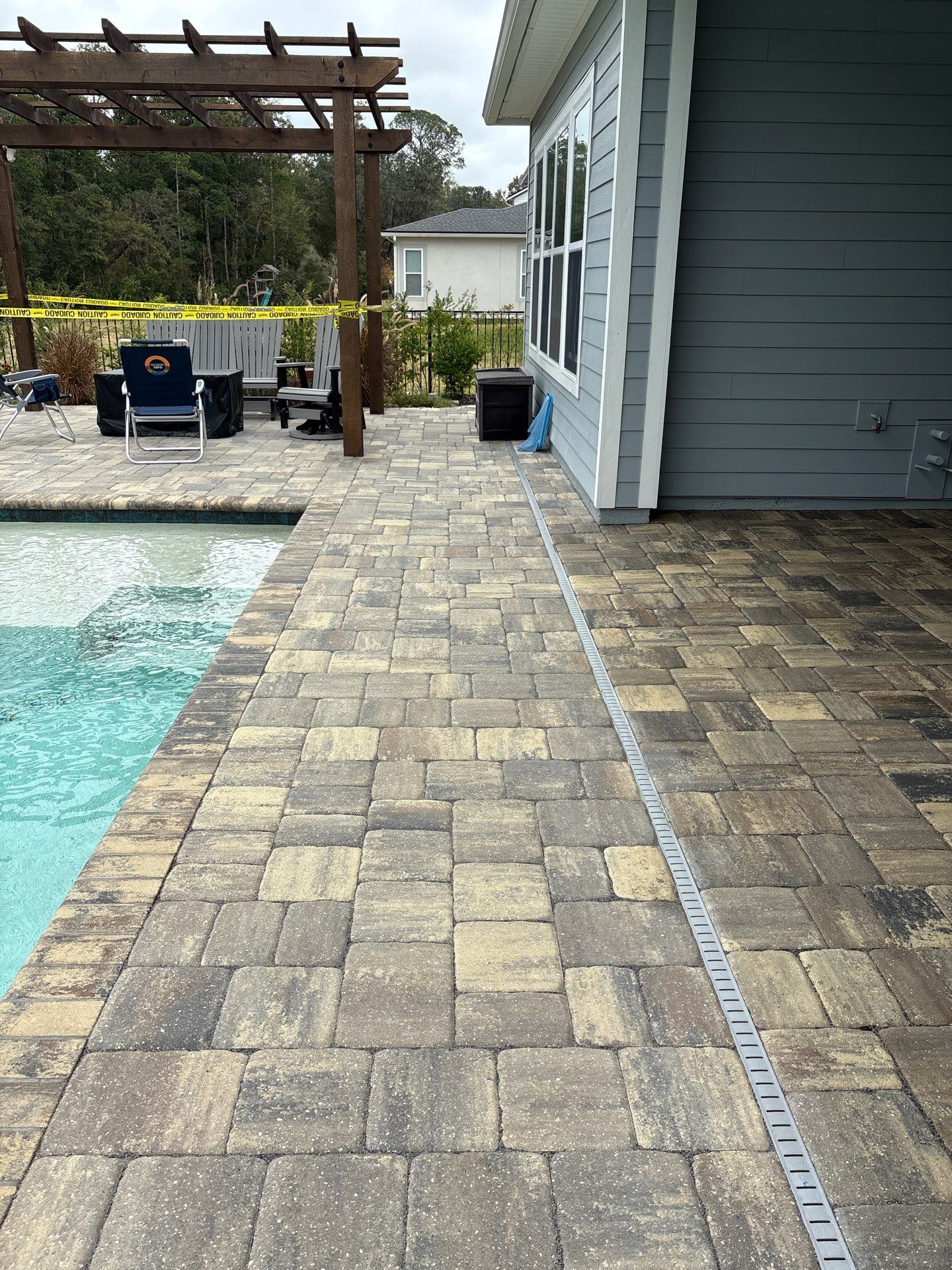 Pool Pavers using Concrete Sealant and PolySand by DuraSeal