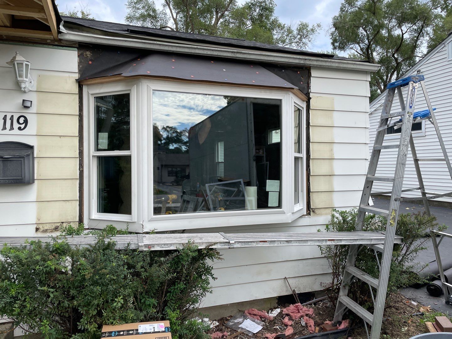Siding Installation using Alside Charter Oak Siding  by Pro Home Services Inc