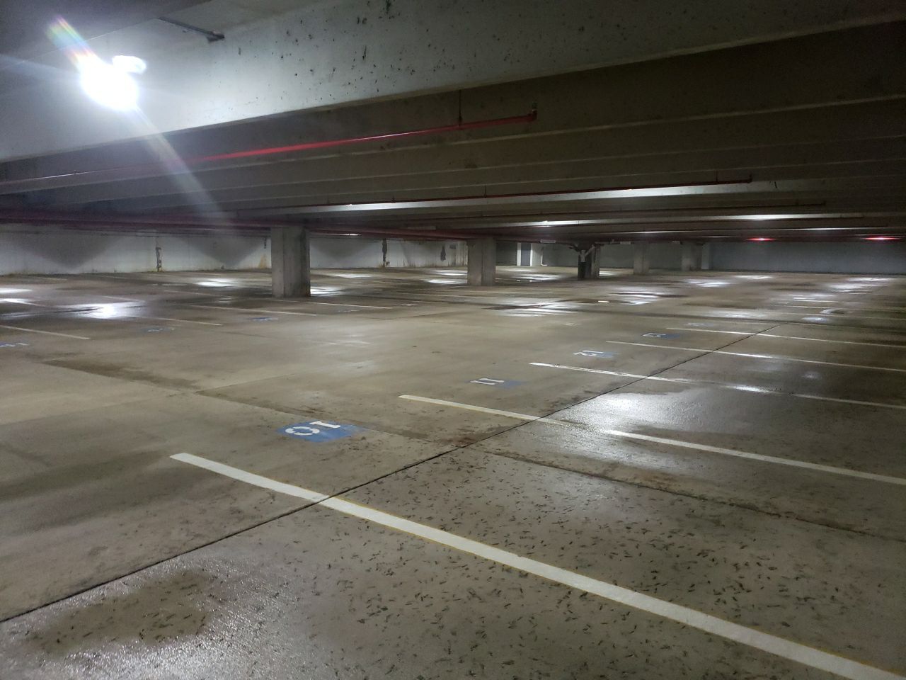 Downers Grove, Parking garage by Northern Power Washing LLC.