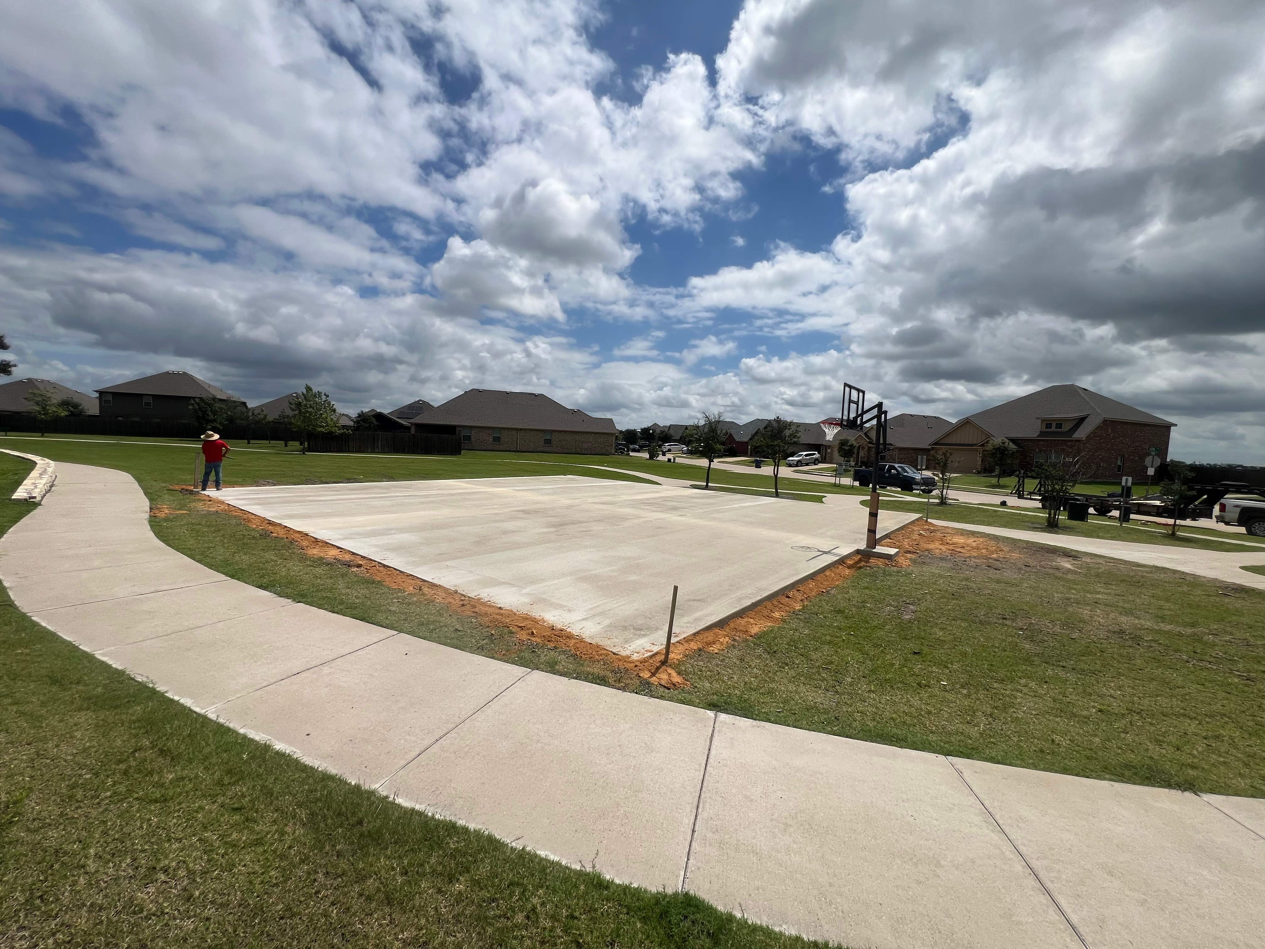 Vintage Meadows Basketball Court in Forney