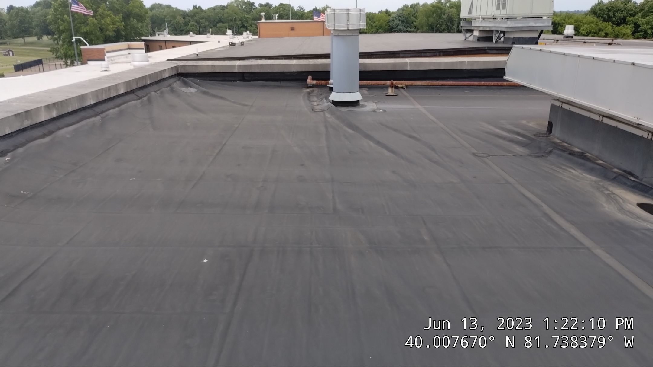 John Glenn High school Roof Install by Gold Star Roofing LLC 