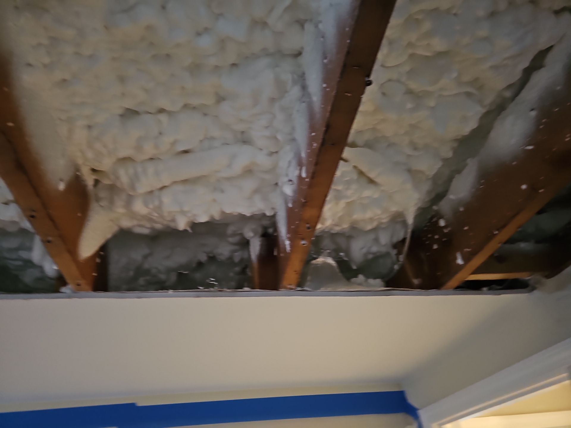 Attic Insulation using open cell spray foam by NYS Foam & Energy