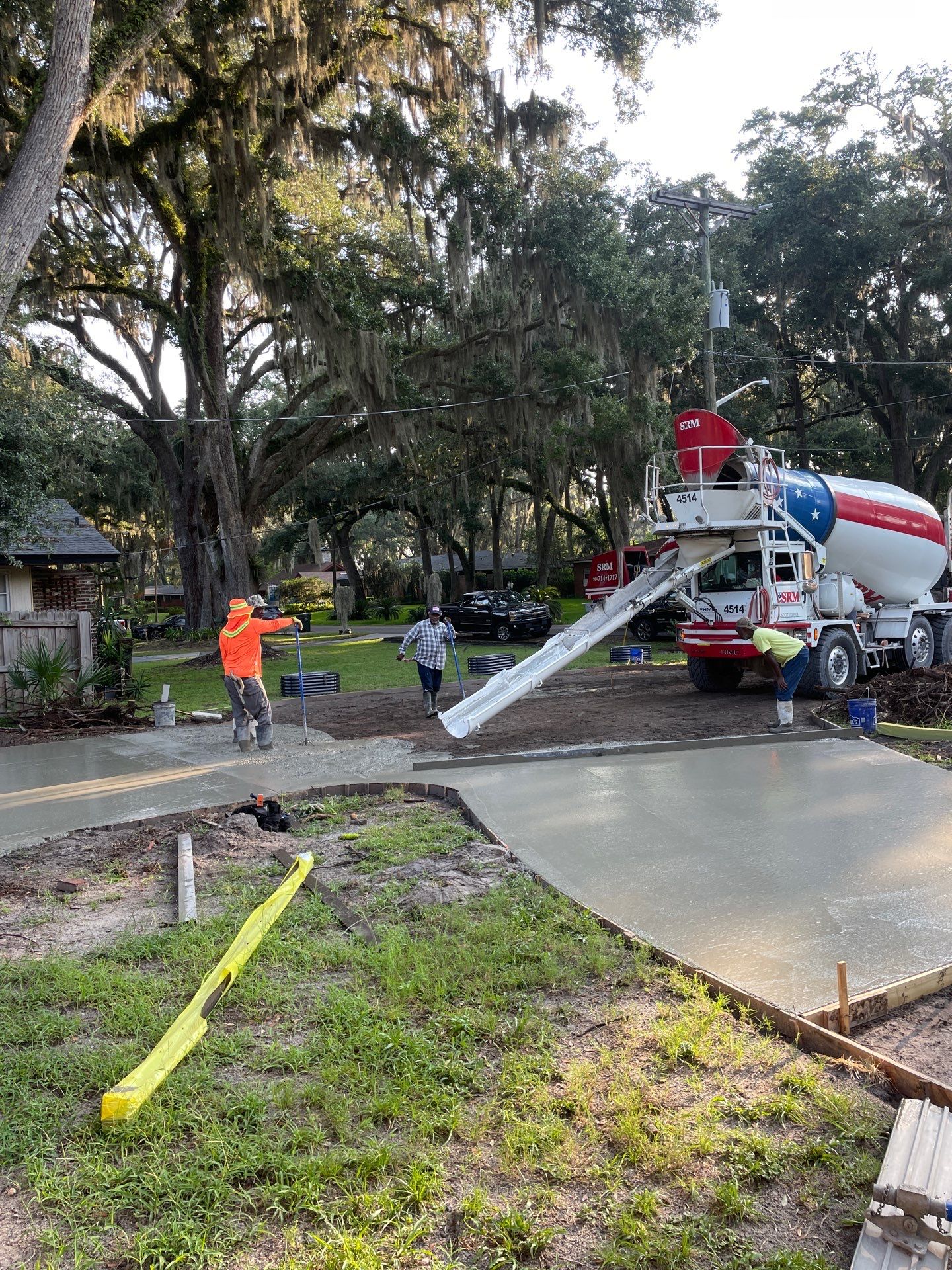 Concrete Driveway Replacement and Expansion in Orange Park by Burlington Concrete & Asphalt Inc