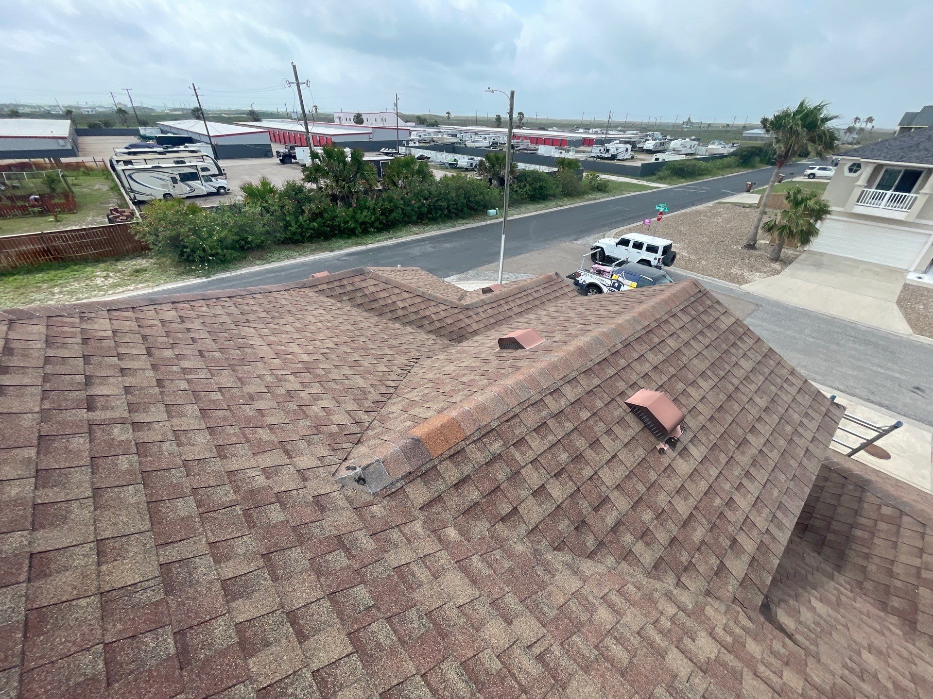 Residential Roofing Installation using GAF HDZ Barkwood by Lighthouse Roofing