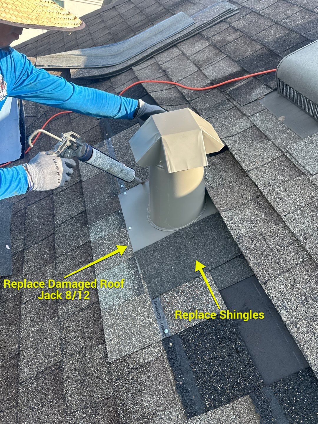 Hail Damage using Owen's Corning Duration (Lifetime) Shingles by Roof Repair Company