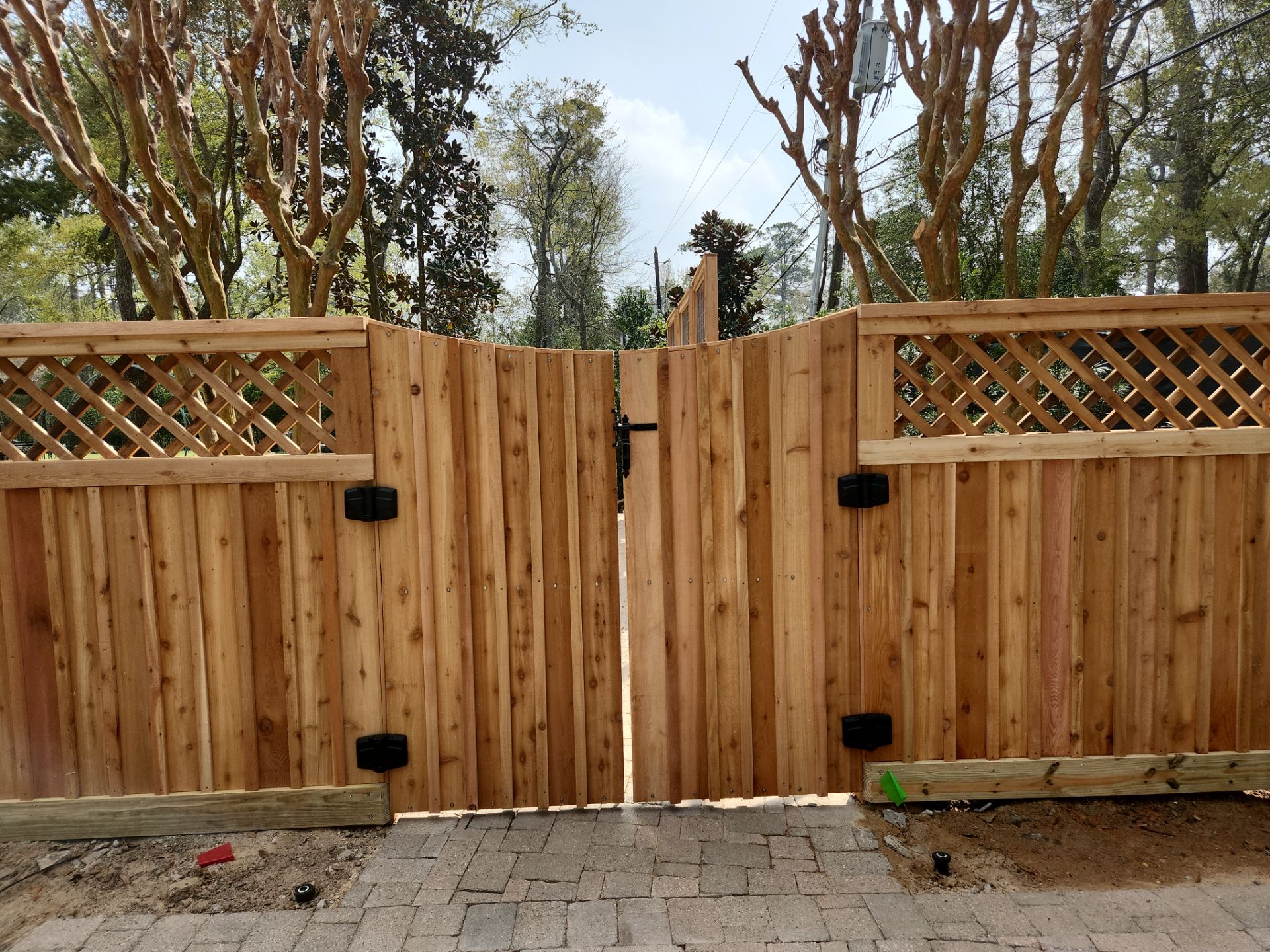 Premium Privacy : Fence with Lattice Top by Tim's Fences