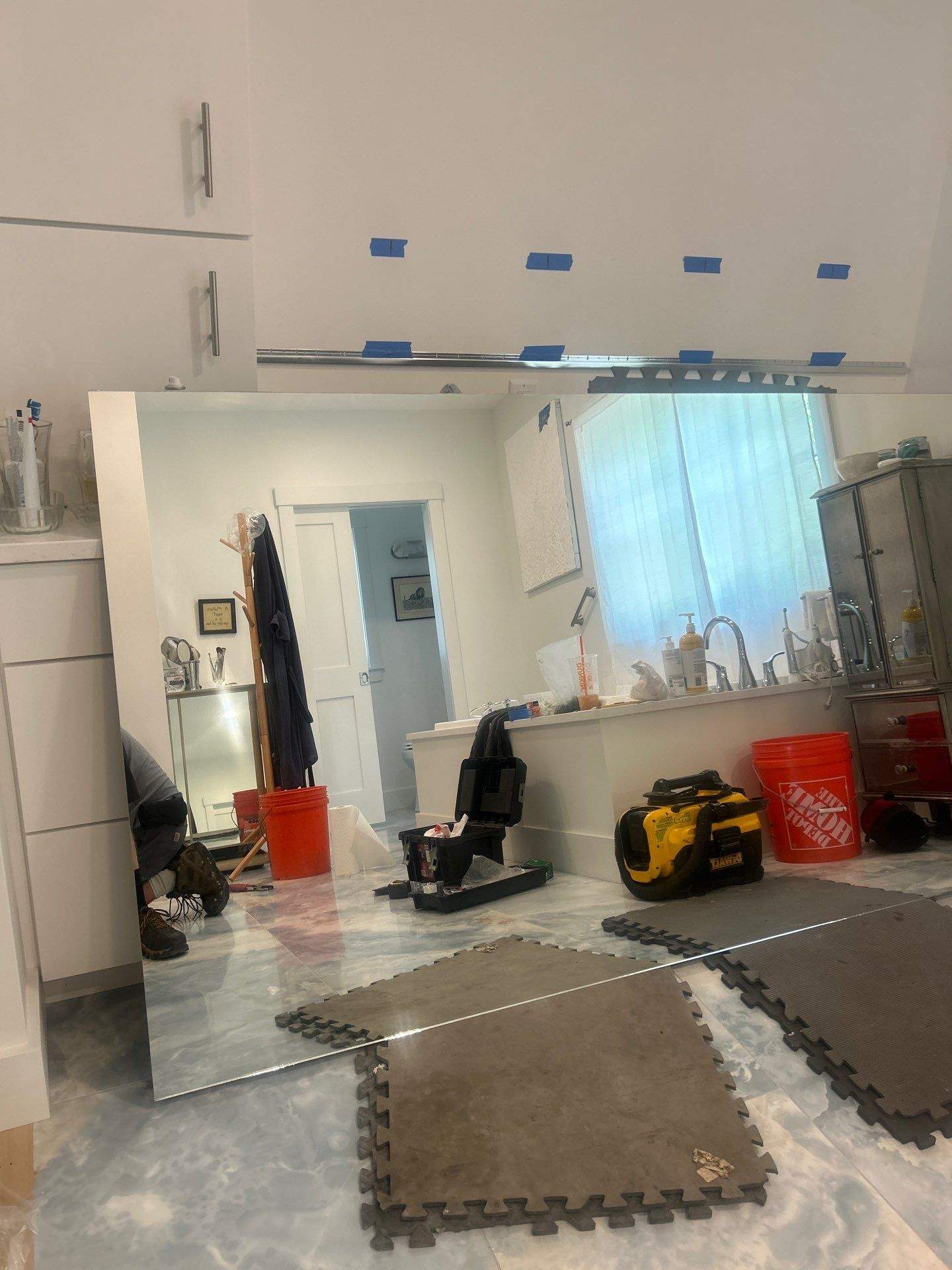 Frameless Showers and Custom Bathroom Mirror by Cheshire Glass Company