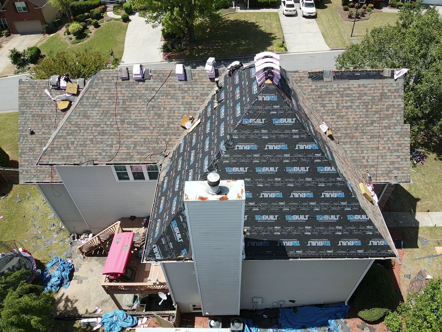 Residential Roofing Installation using Owens Corning by Inspector Roofing and Restoration