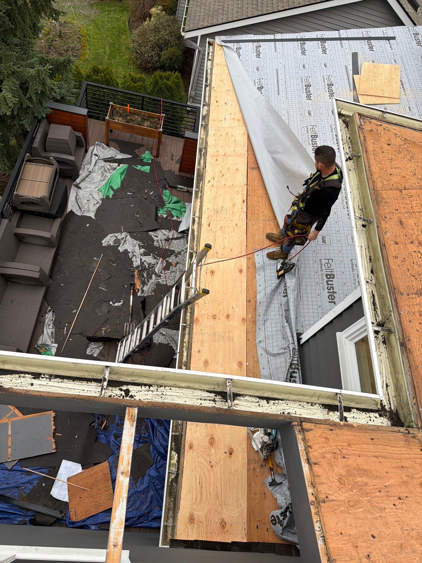 Residential Roofing Installation using GAF HDZ Shingles by Roofing Formula LLC