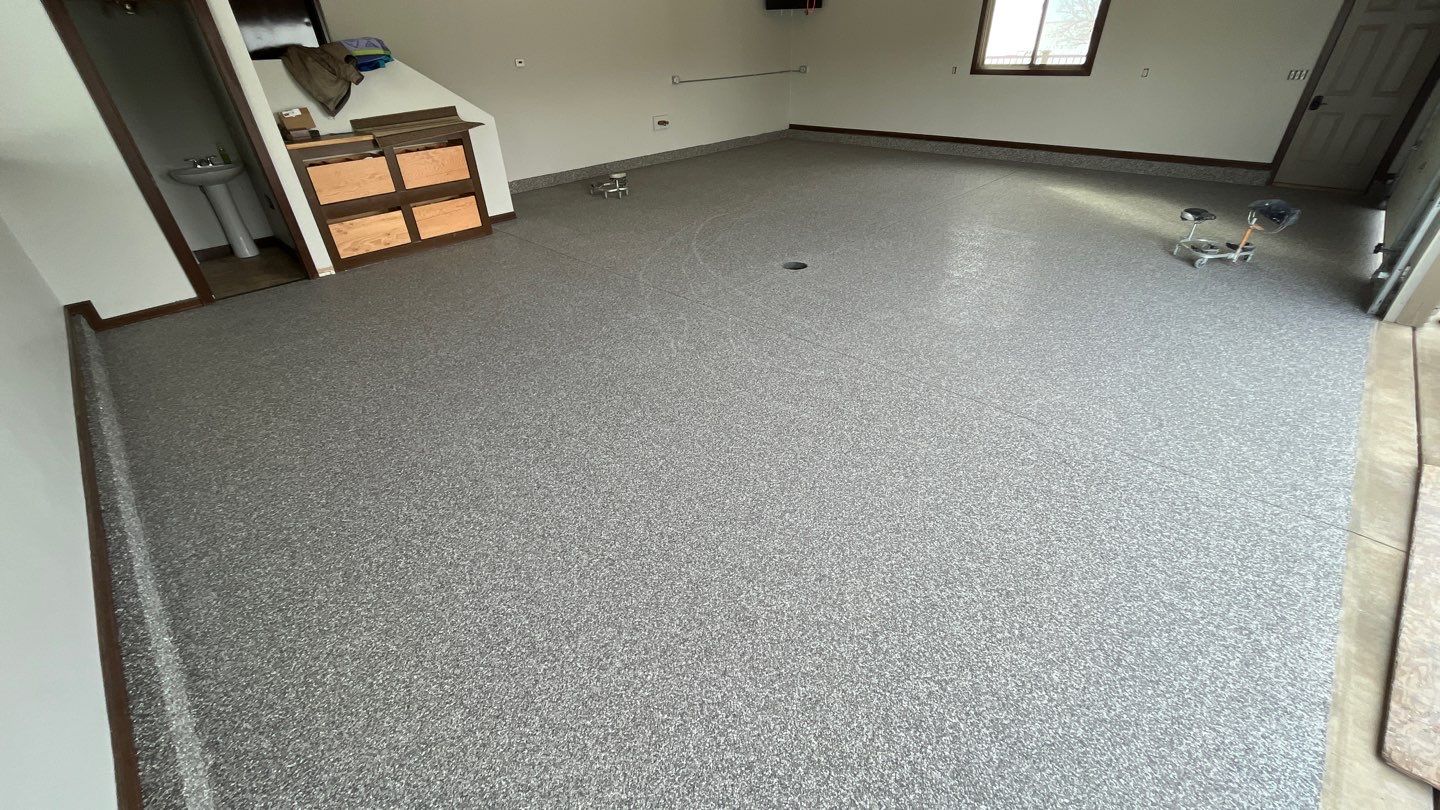 Garage using Silver Creek by Select Painting, Coatings & Garage Cabinets