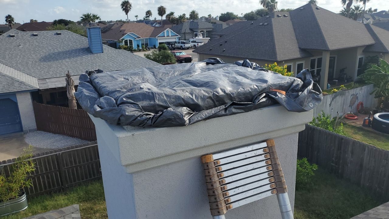 Chimney Cap & Chase Replacement using Custom Fabricated Stainless Steel by Lighthouse Roofing