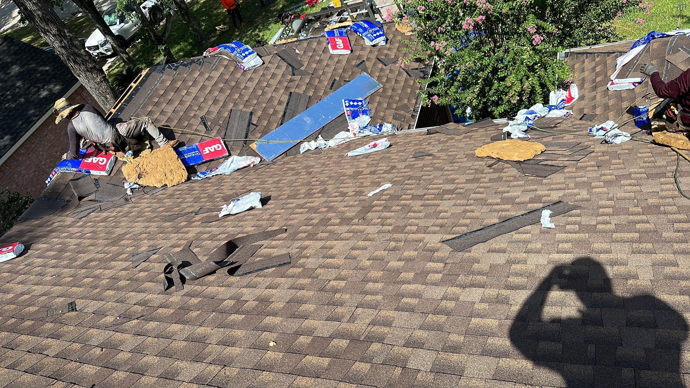 Storm-Damaged Deck Rebuilt & New Roof Installed — Spring, TX by PL Roofing & SB Roofing, LLC.