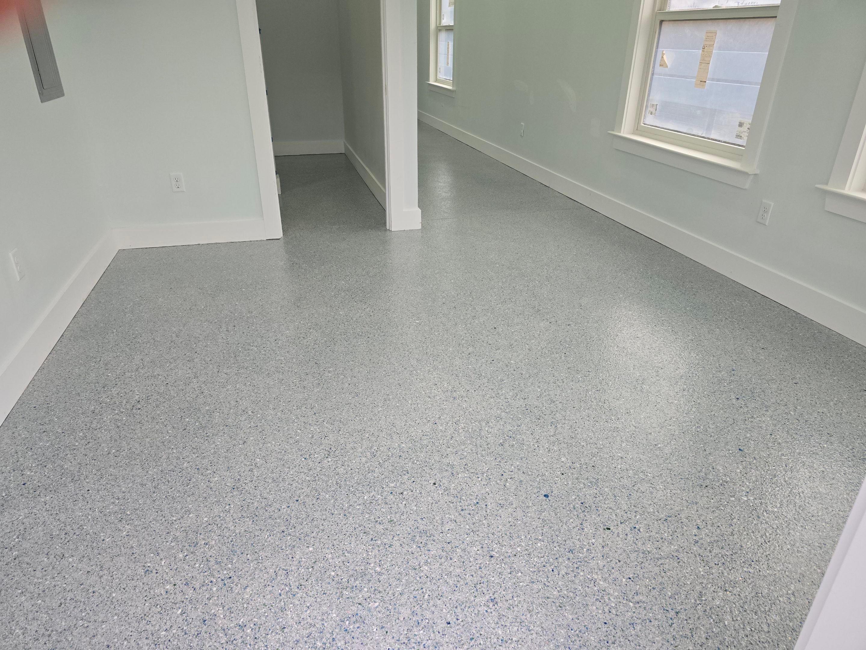 Gym & Garage Using Sea Glass & Keystone by Elite Floor Solutions