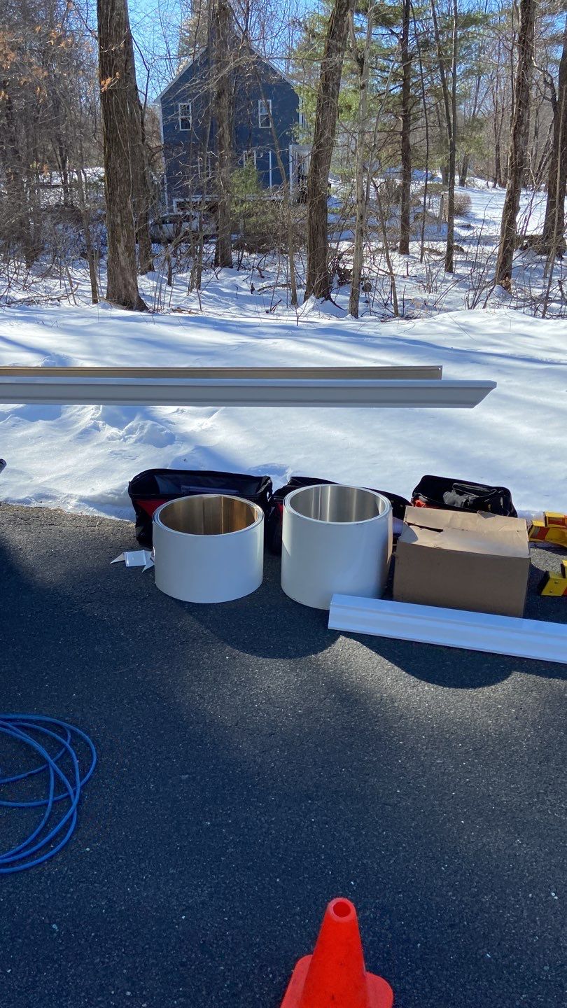  New White Gutter Installation  by Sensible Home Solutions