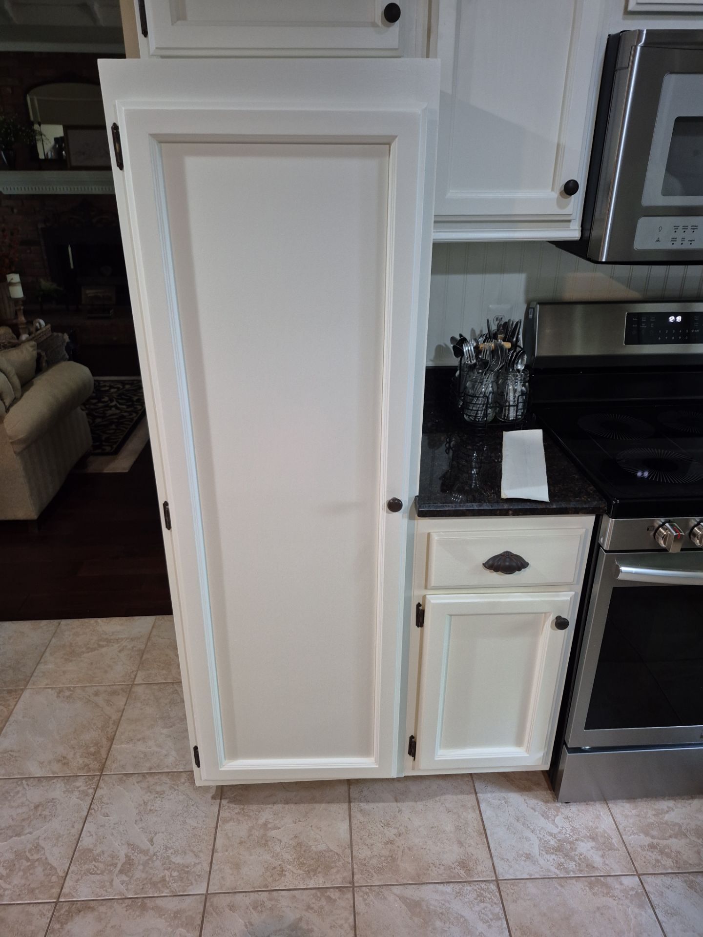 Kitchen Cabinet Refinishing Upgrade in Shelby Township by Top Shelf Painter