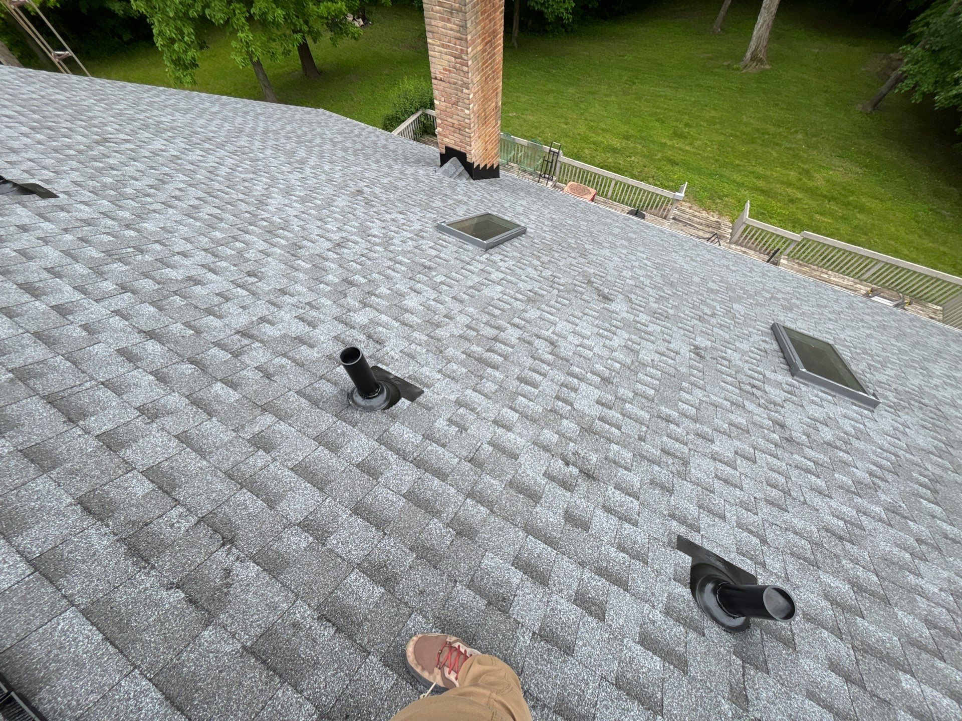 Residential Roofing Installation using GAF HDZ Pewter Gray by Nitro Roofing and Construction