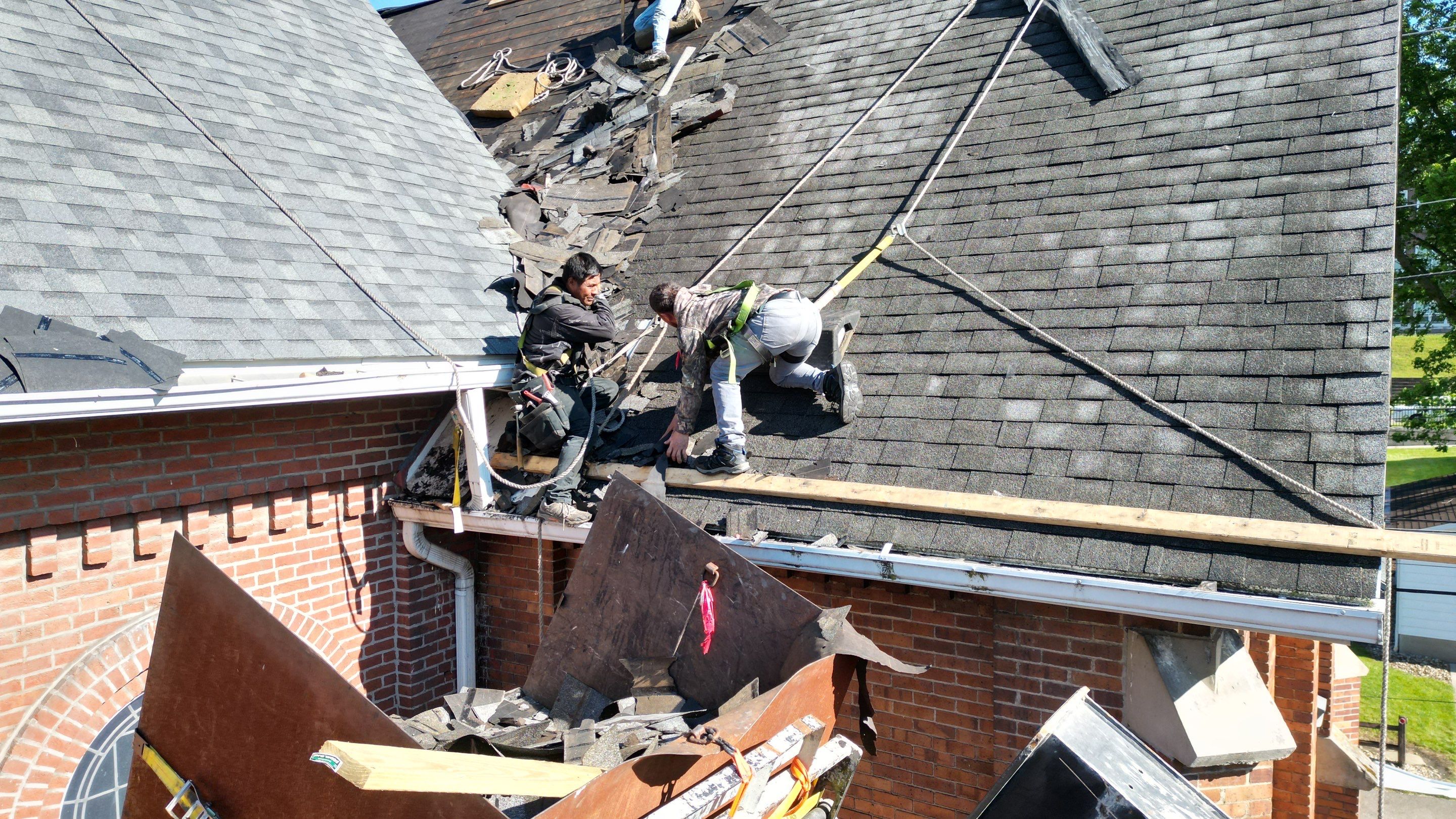 Commercial Roofing Installation using Duration Series Shingles - Estate Gray by RoofX 