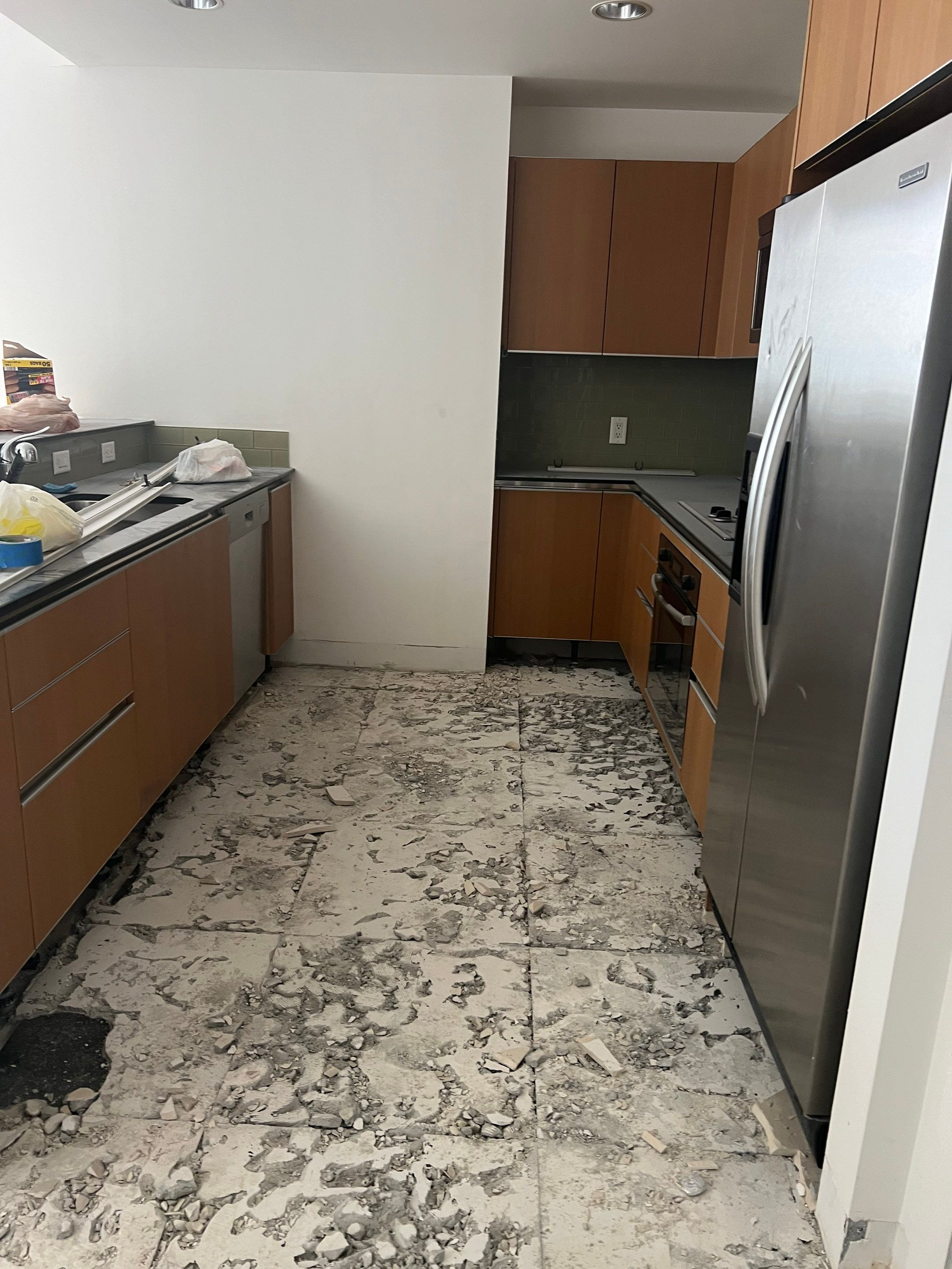 Bathroom and Flooring Renovation by The Goat Contractor ( Giampri Corp)