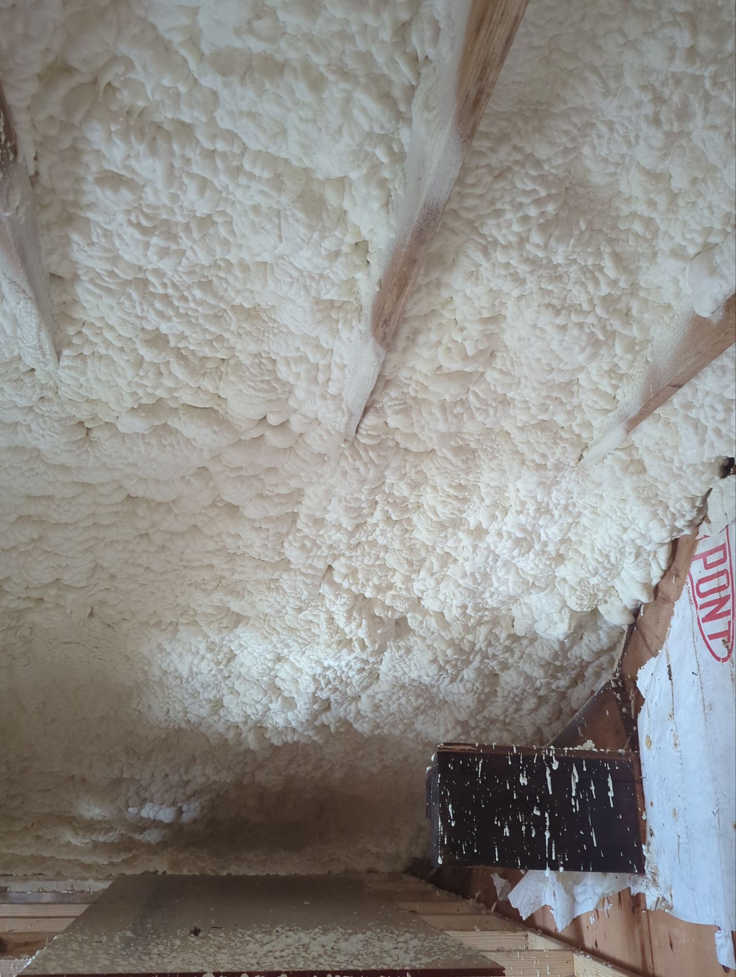 Basement Exterior Walls using Closed Cell Spray Foam by NYS Foam & Energy