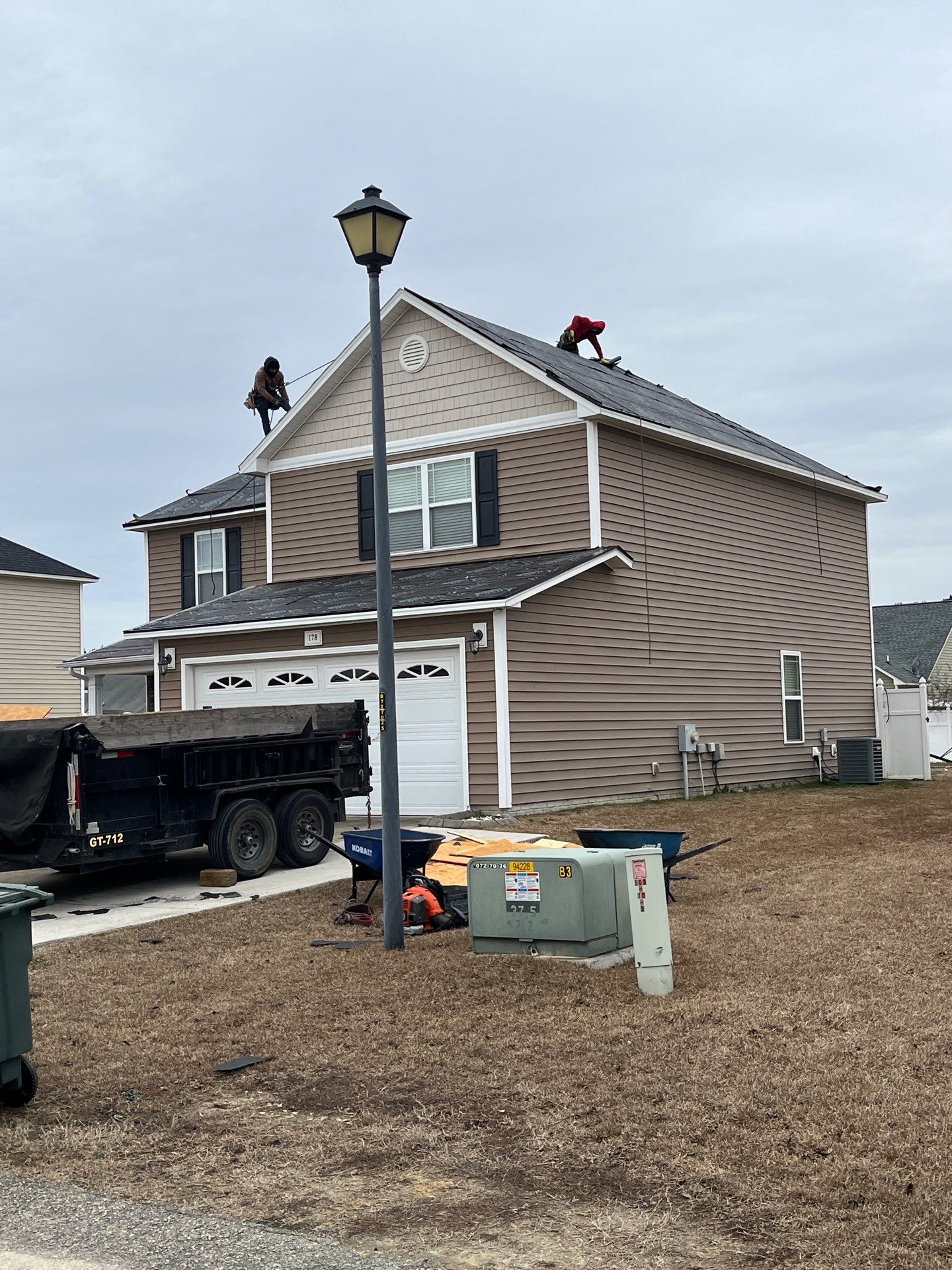 Residential Roofing Installation using Owens Corning by Karcher Roofing & Construction