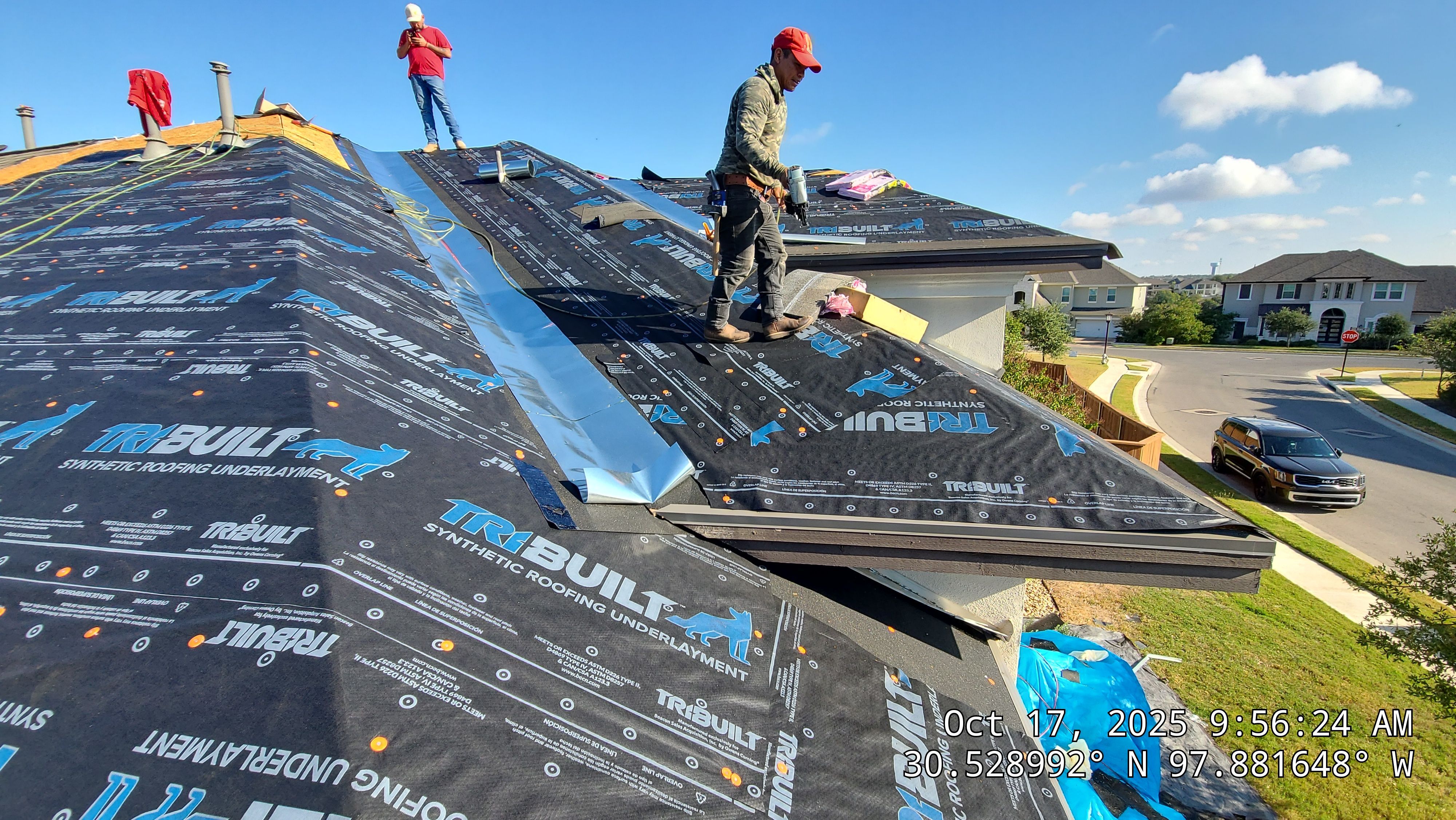 Full Residential Roof Replacement with Architectural Shingles in Leander by Caliber Restoration LLC