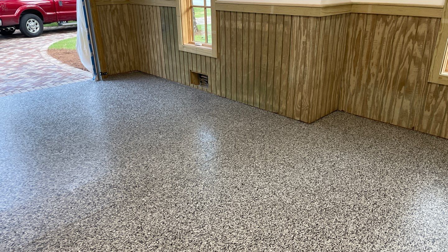 Garage TransFLOORmation using Domino by Innovative Concrete Coatings 